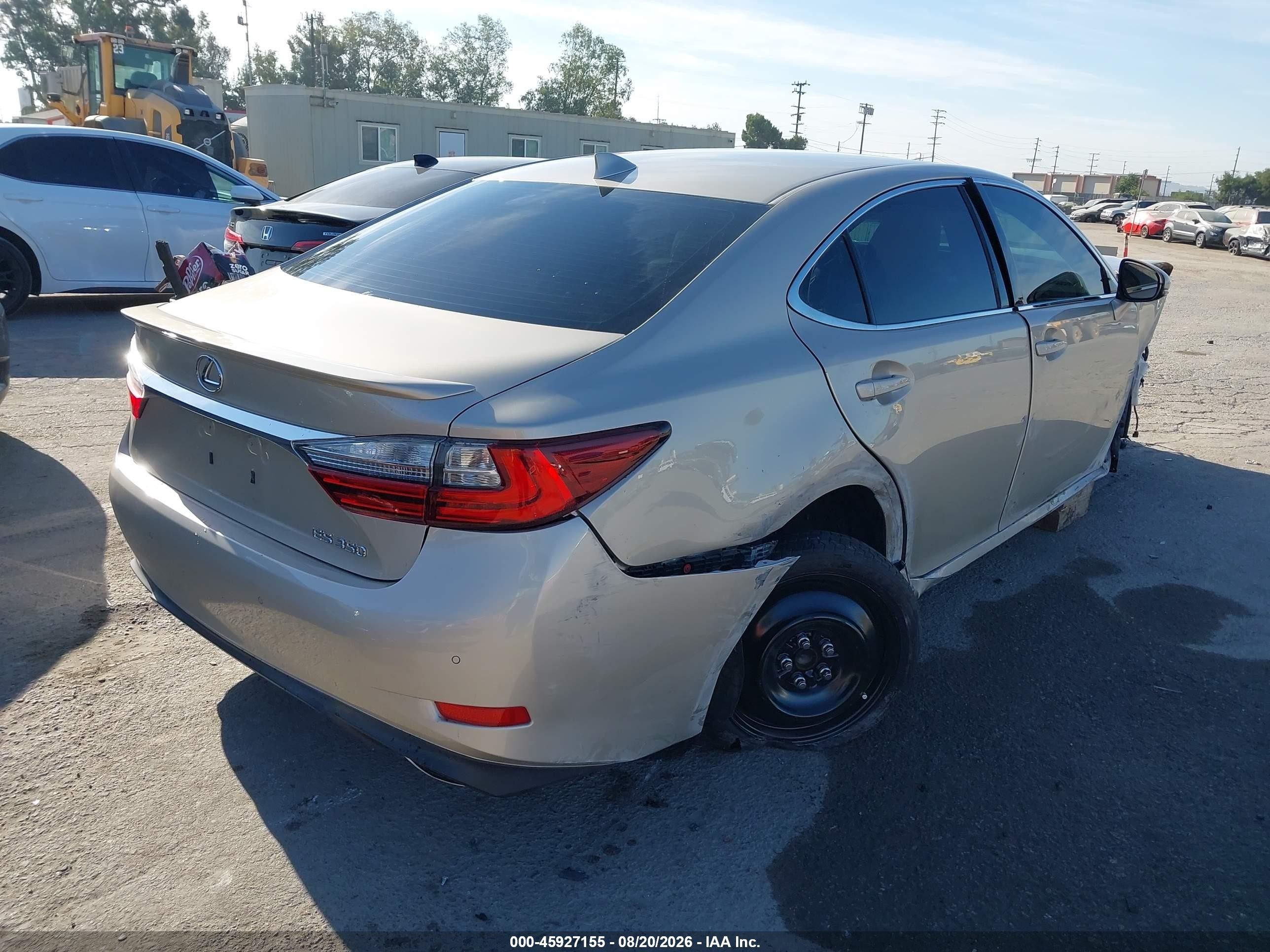 2016 Lexus Es 350   Желто-коричневый vin: 58ABK1GG9GU015020