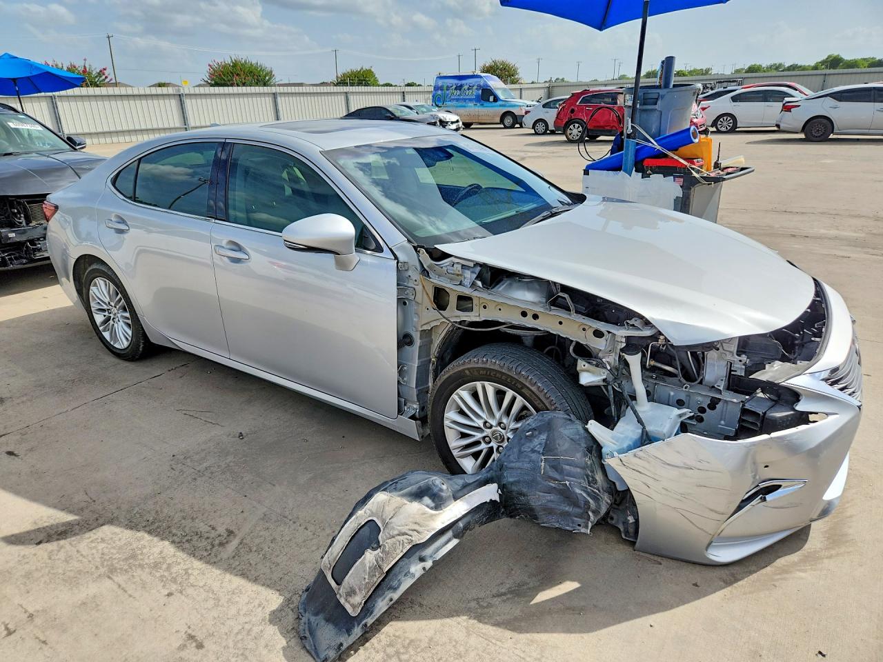 2017 Lexus Es 350 Gray vin: 58ABK1GGXHU053003