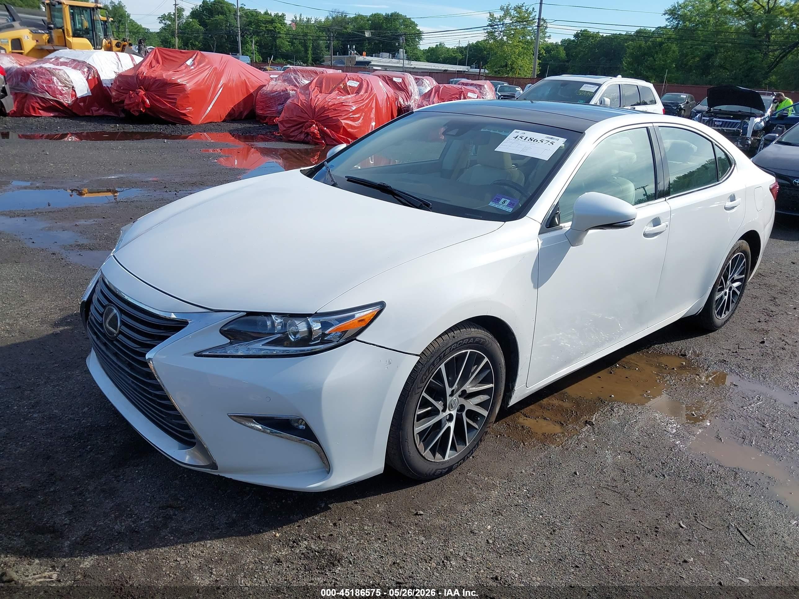 2017 Lexus Es 350 White vin: 58ABK1GGXHU064132