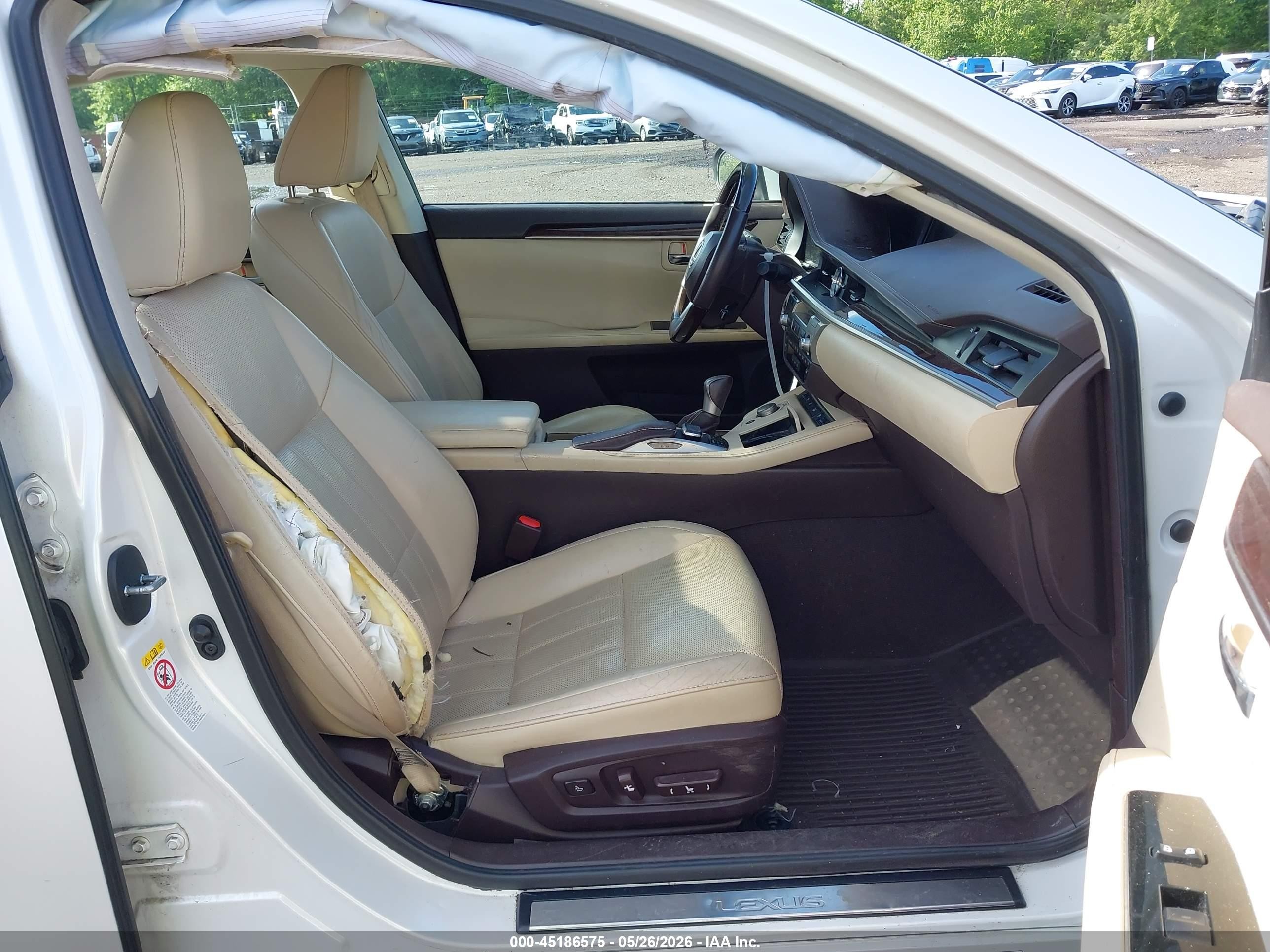 2017 Lexus Es 350 White vin: 58ABK1GGXHU064132