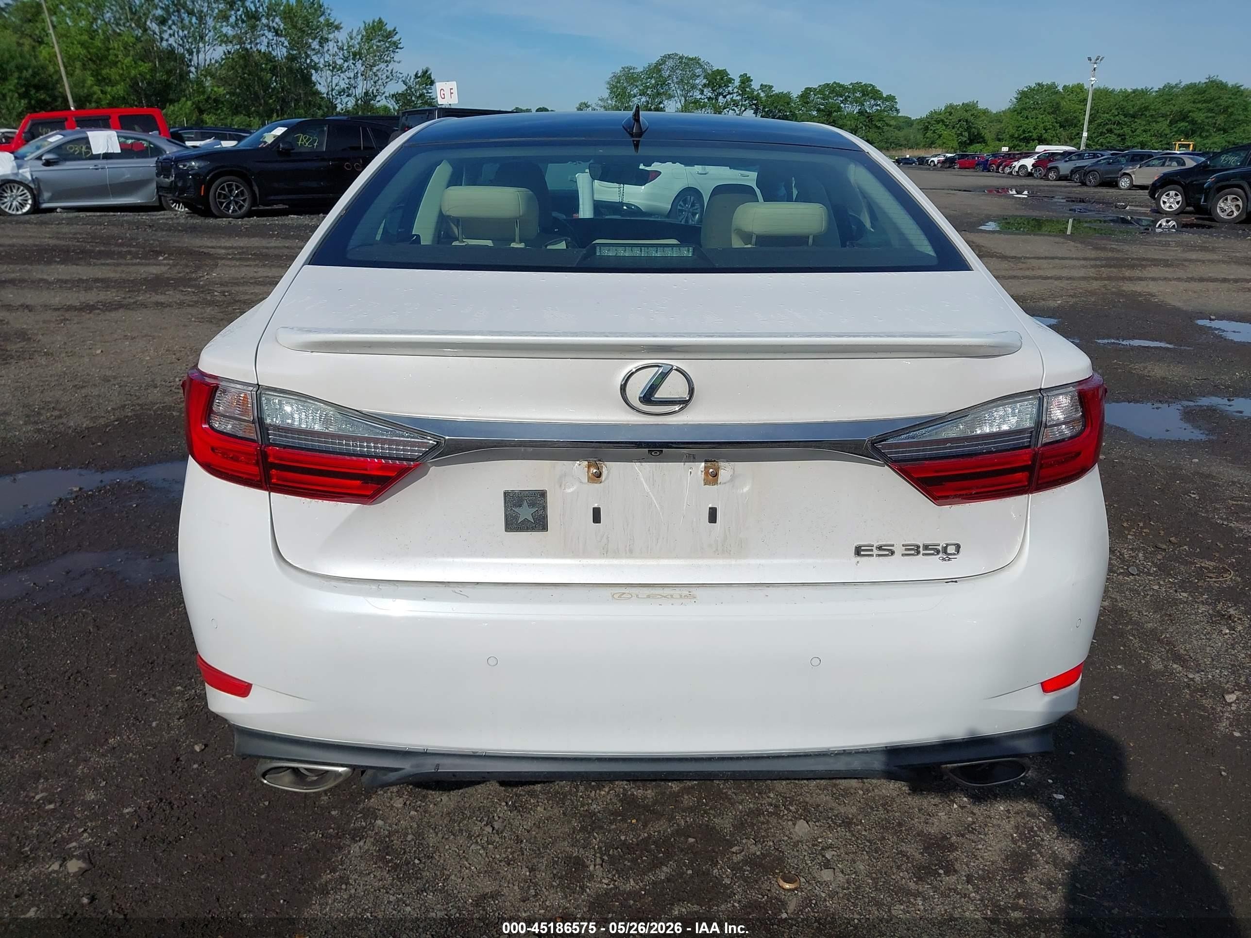 2017 Lexus Es 350 White vin: 58ABK1GGXHU064132