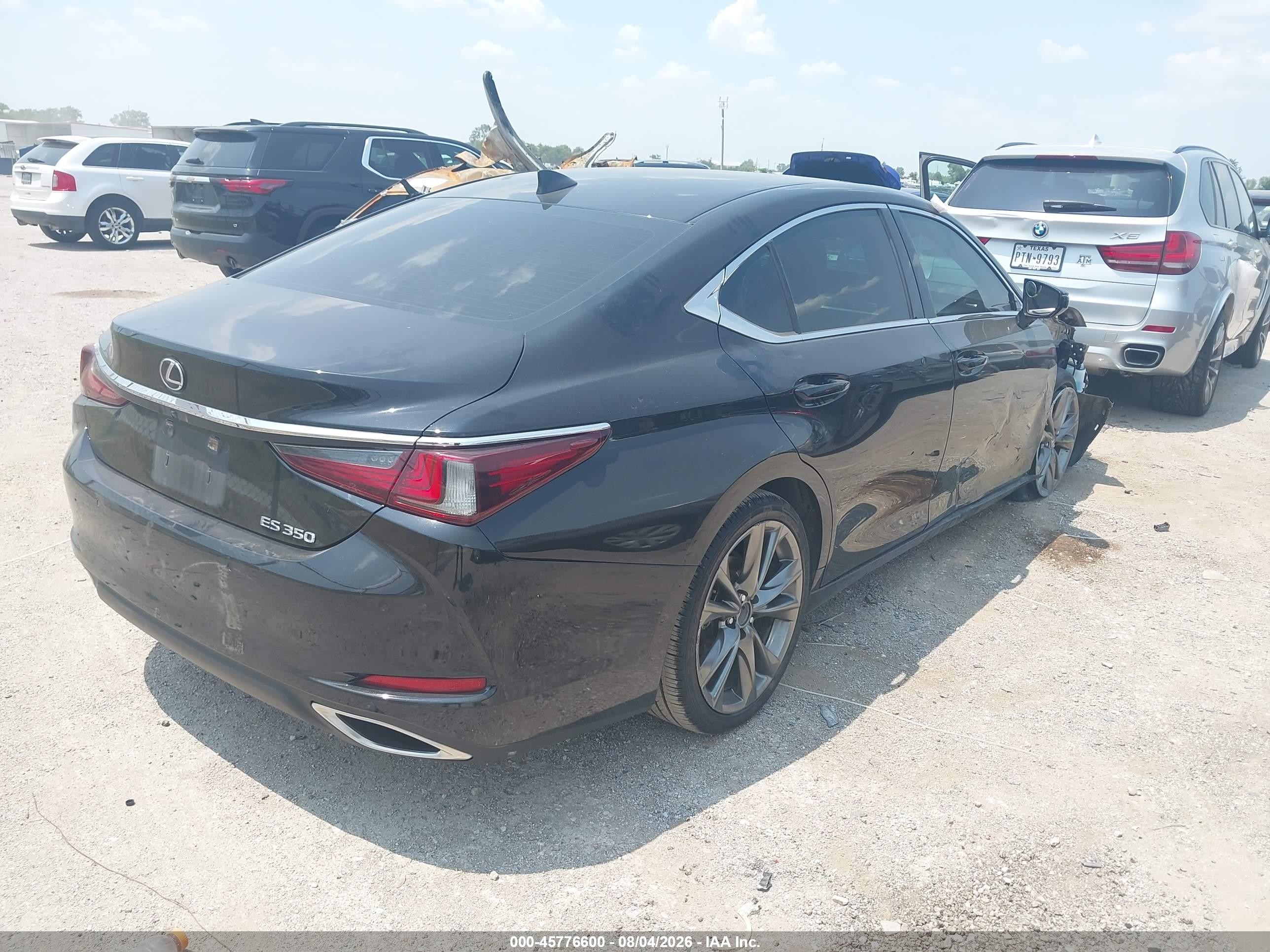 2019 Lexus Es 350 Black vin: 58ABZ1B10KU013454