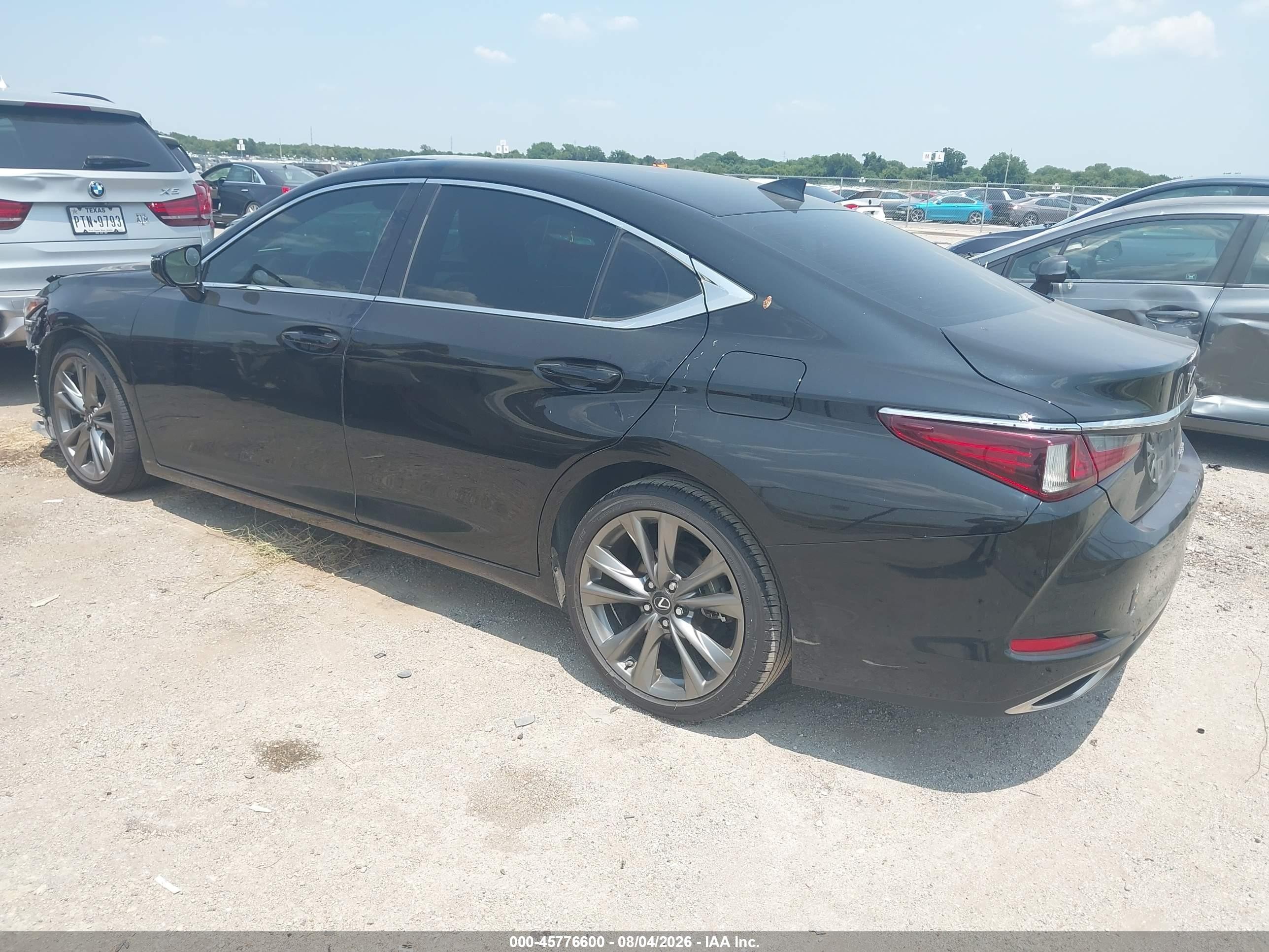 2019 Lexus Es 350 Black vin: 58ABZ1B10KU013454