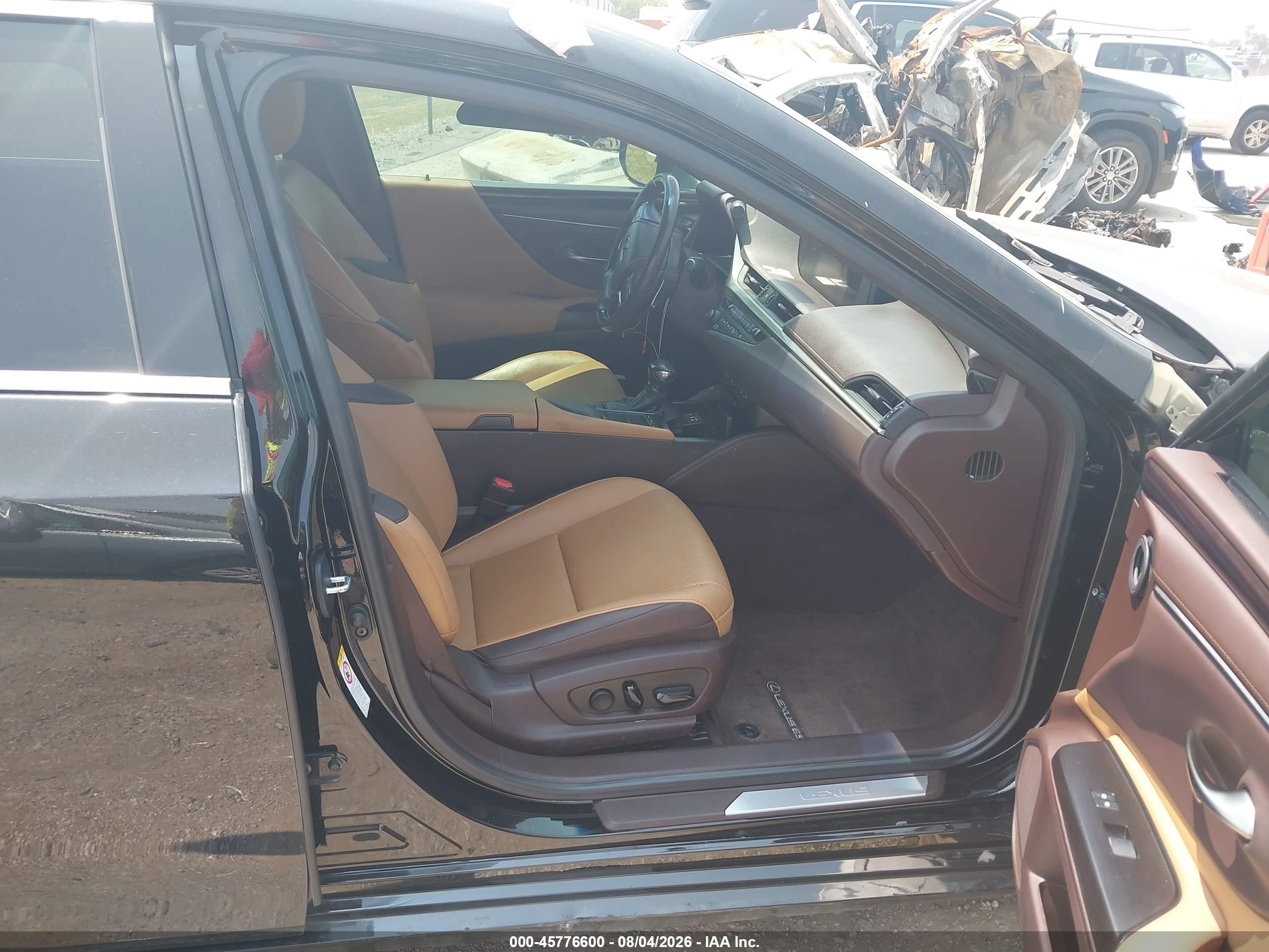 2019 Lexus Es 350 Black vin: 58ABZ1B10KU013454