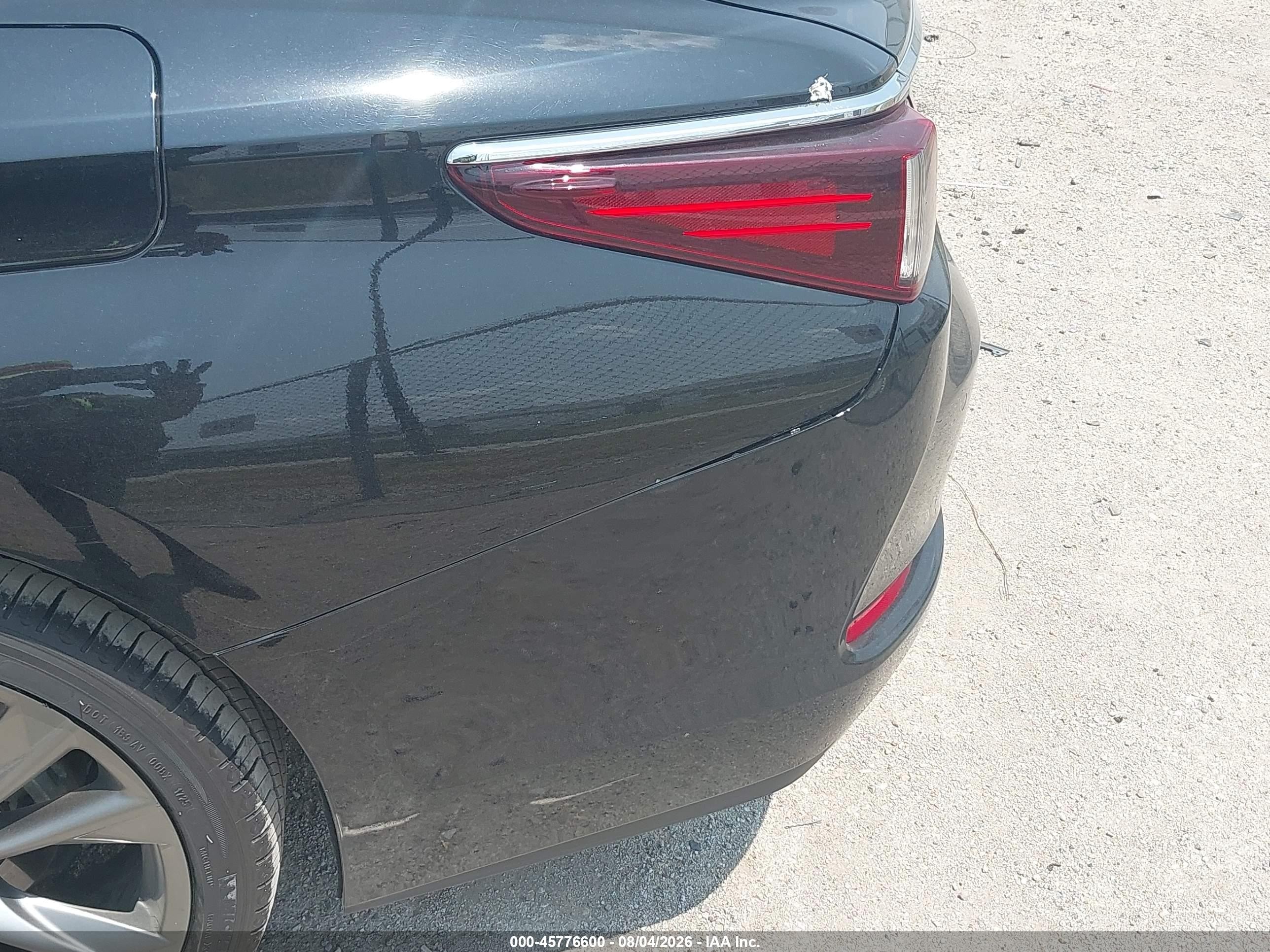 2019 Lexus Es 350 Black vin: 58ABZ1B10KU013454