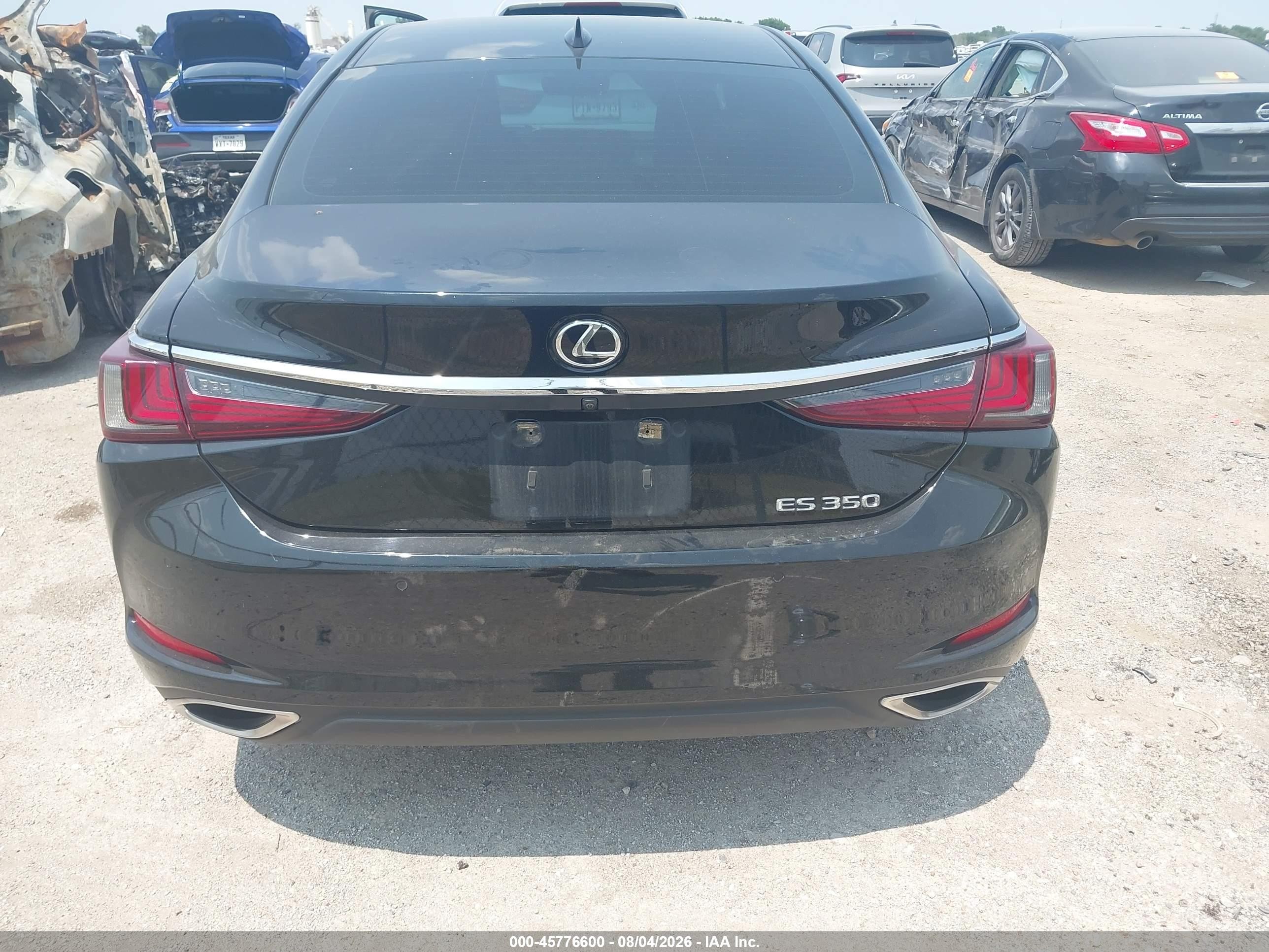 2019 Lexus Es 350 Black vin: 58ABZ1B10KU013454