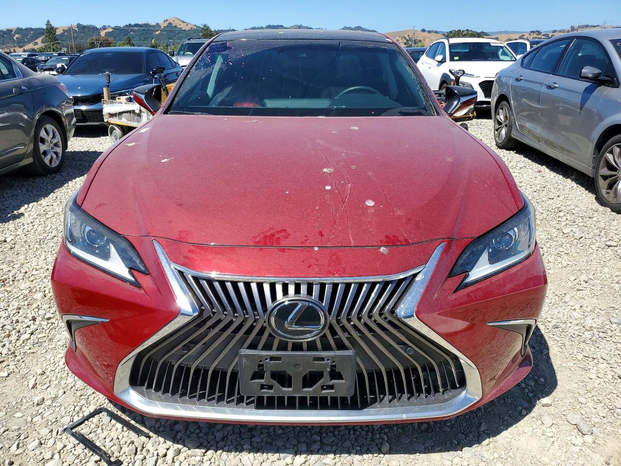 2019 Lexus Es 350 Red vin: 58ABZ1B10KU021117