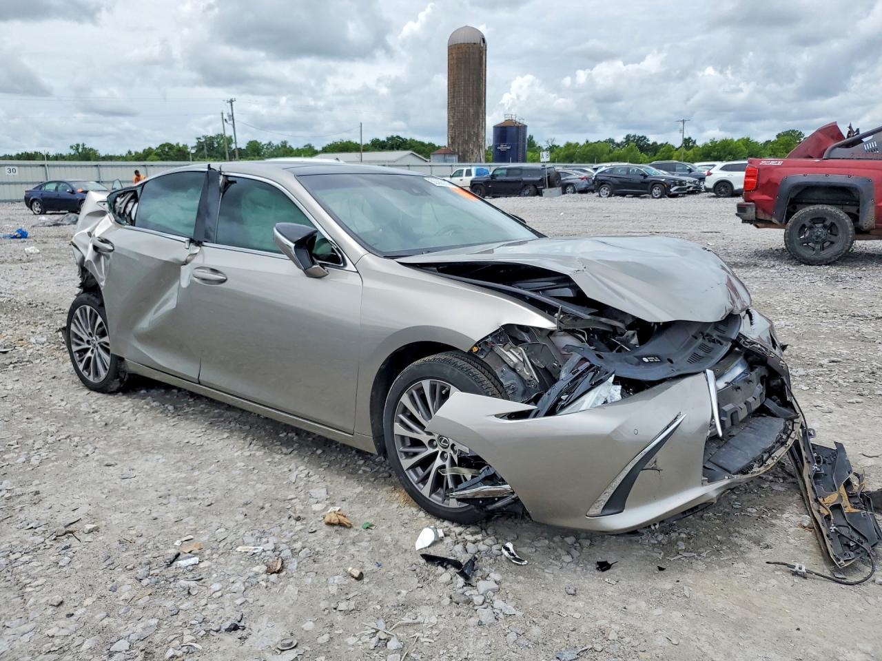 2019 Lexus Es 350 Silver vin: 58ABZ1B10KU035681