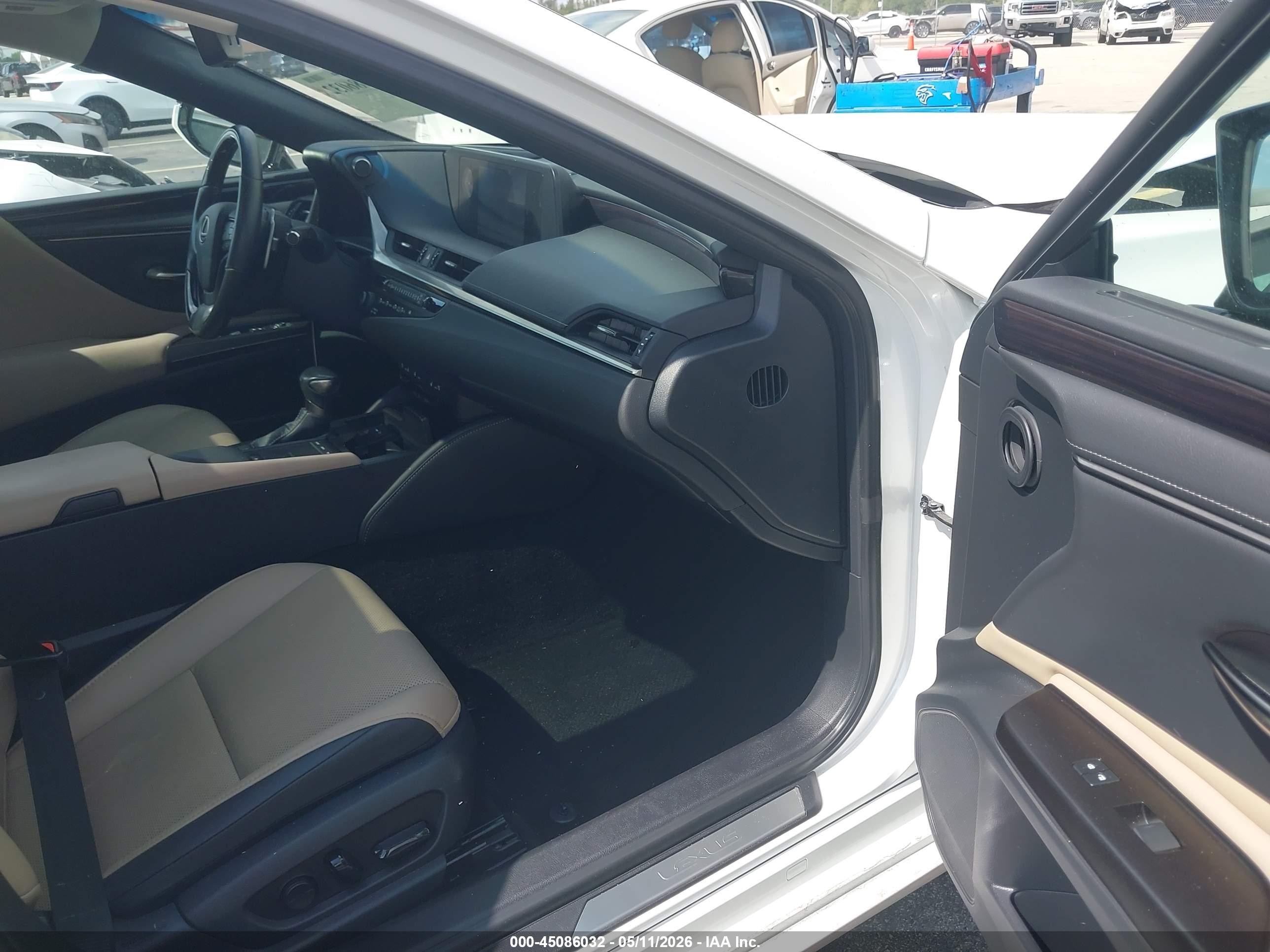 2019 Lexus Es 350 Белый vin: 58ABZ1B12KU031213
