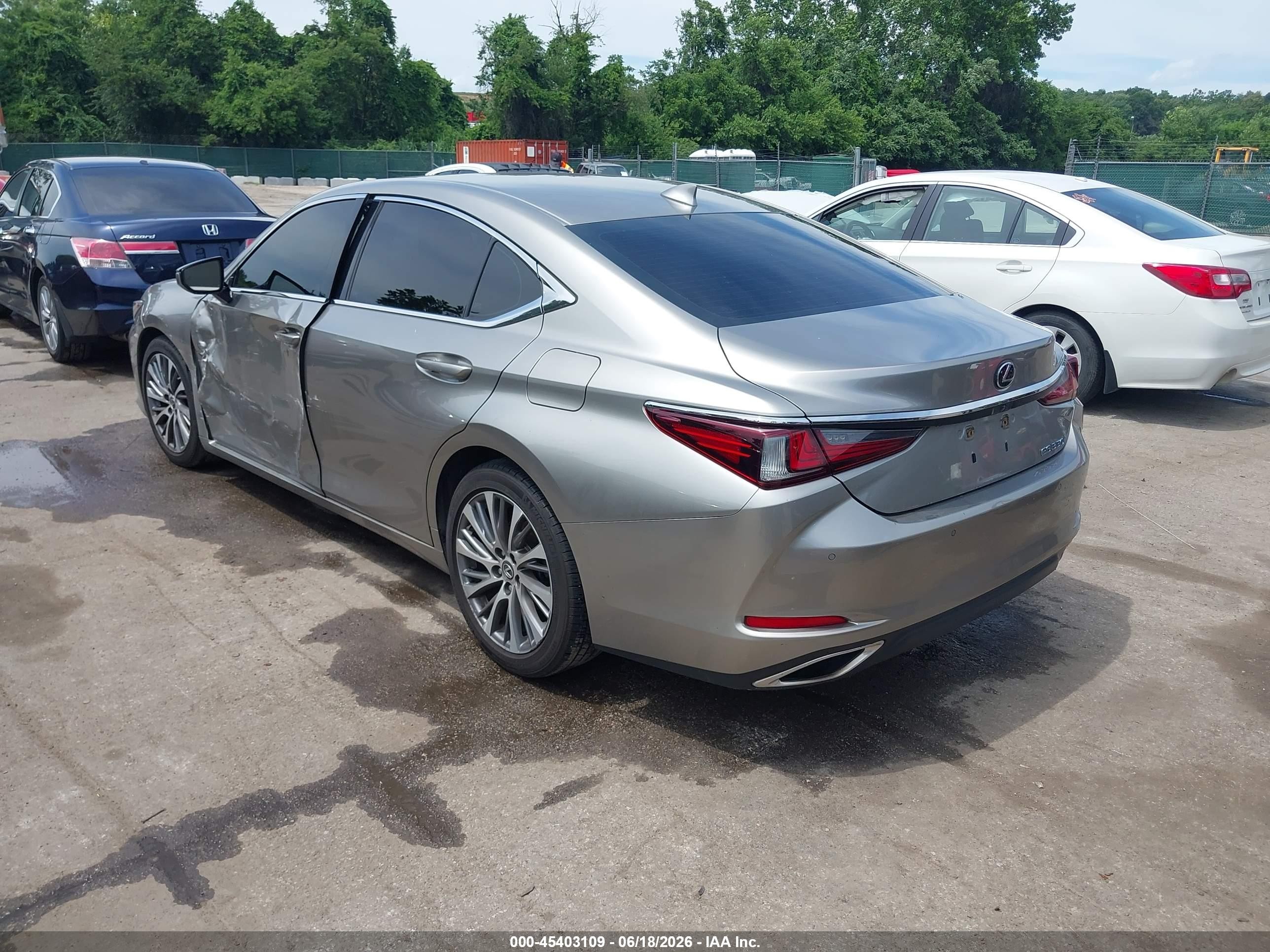 2019 Lexus Es 350 Gray vin: 58ABZ1B14KU027387