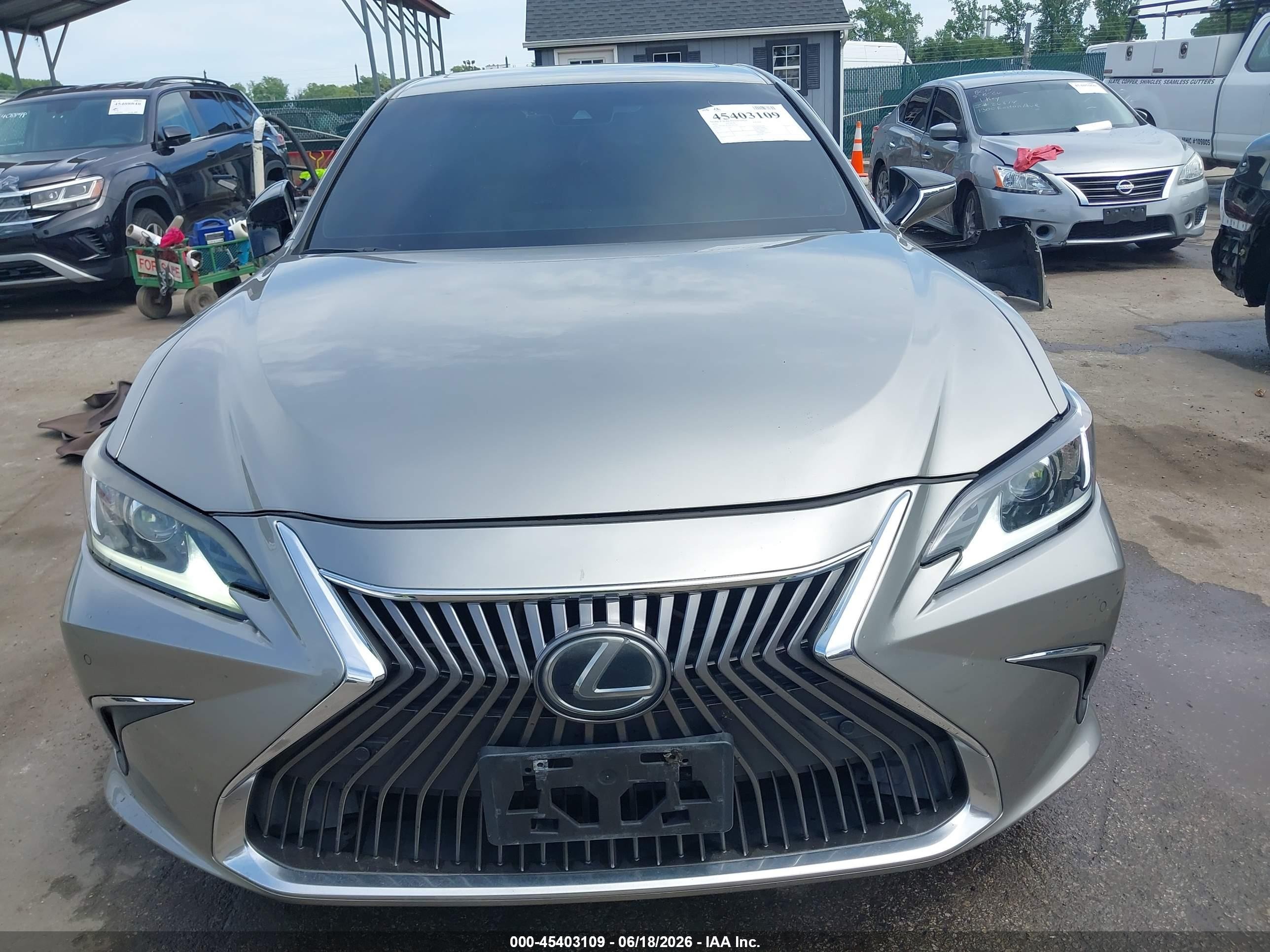 2019 Lexus Es 350 Gray vin: 58ABZ1B14KU027387