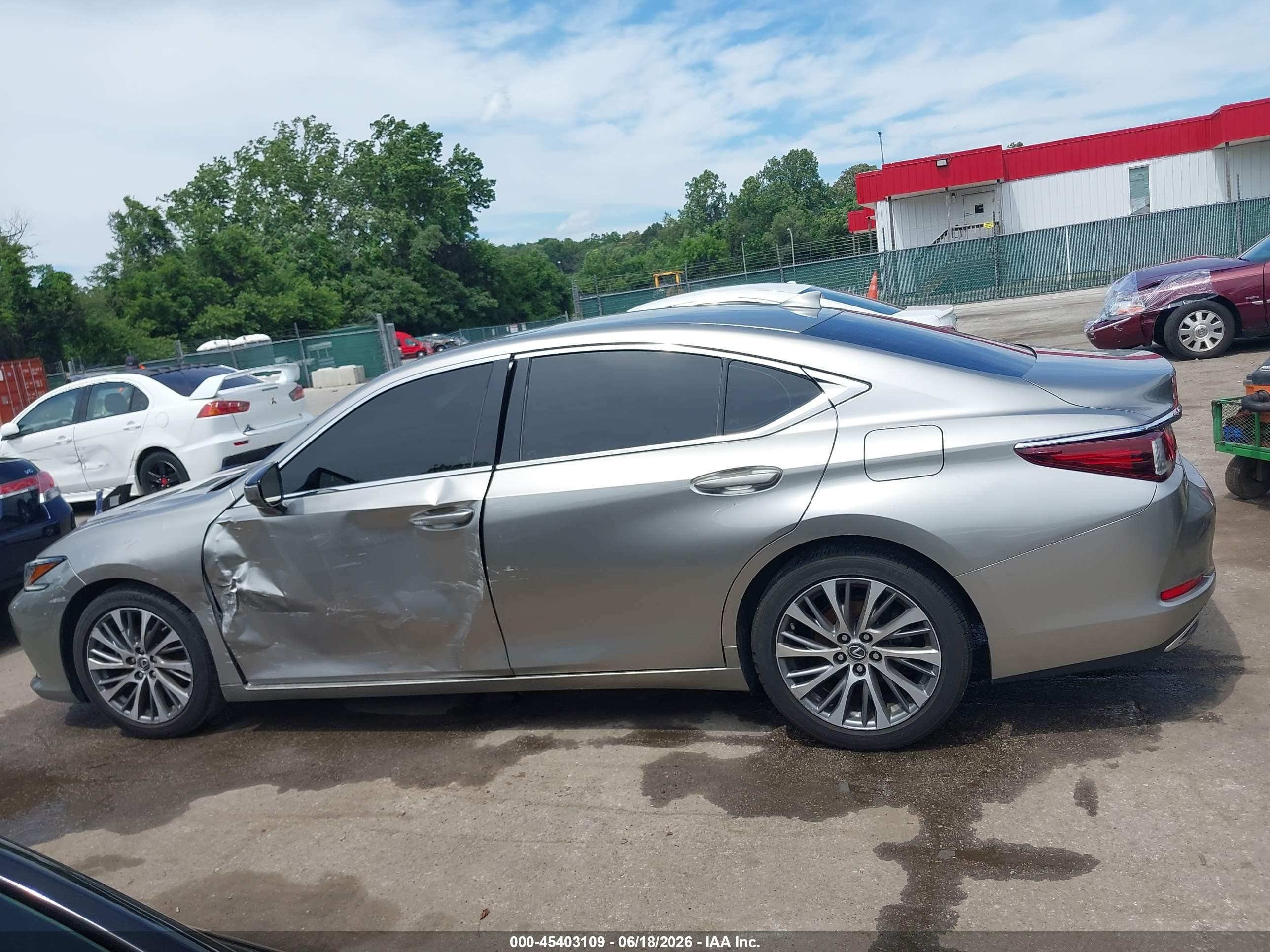 2019 Lexus Es 350 Gray vin: 58ABZ1B14KU027387