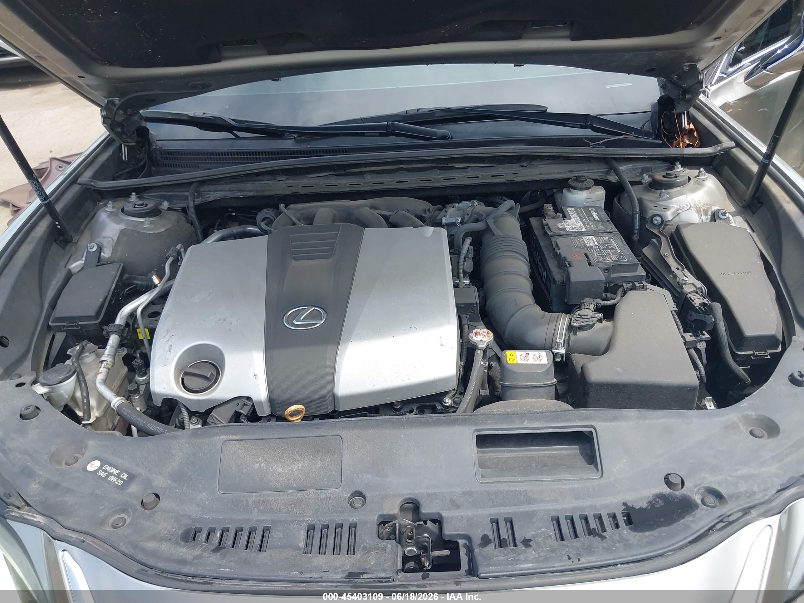 2019 Lexus Es 350 Gray vin: 58ABZ1B14KU027387