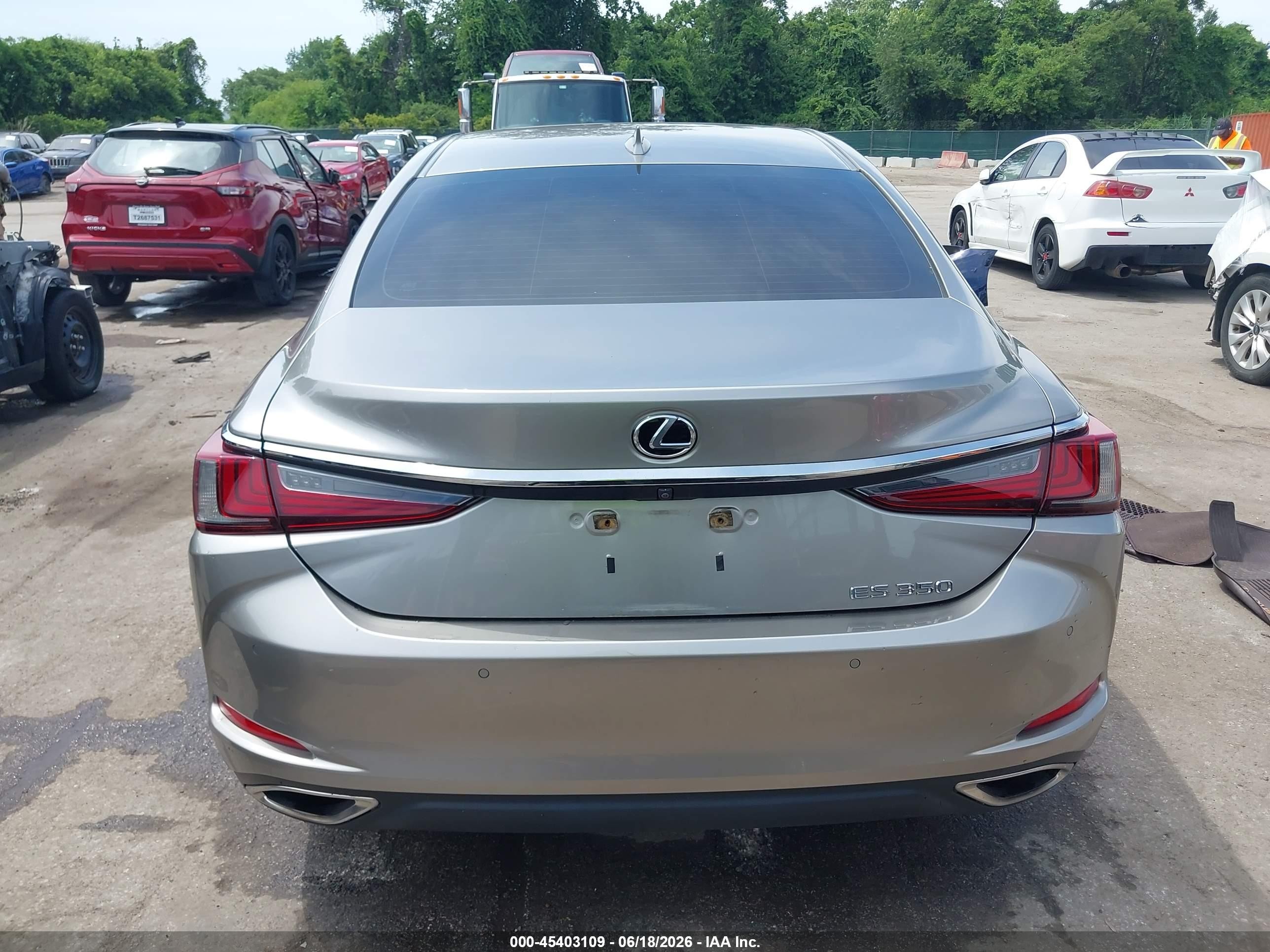 2019 Lexus Es 350 Gray vin: 58ABZ1B14KU027387