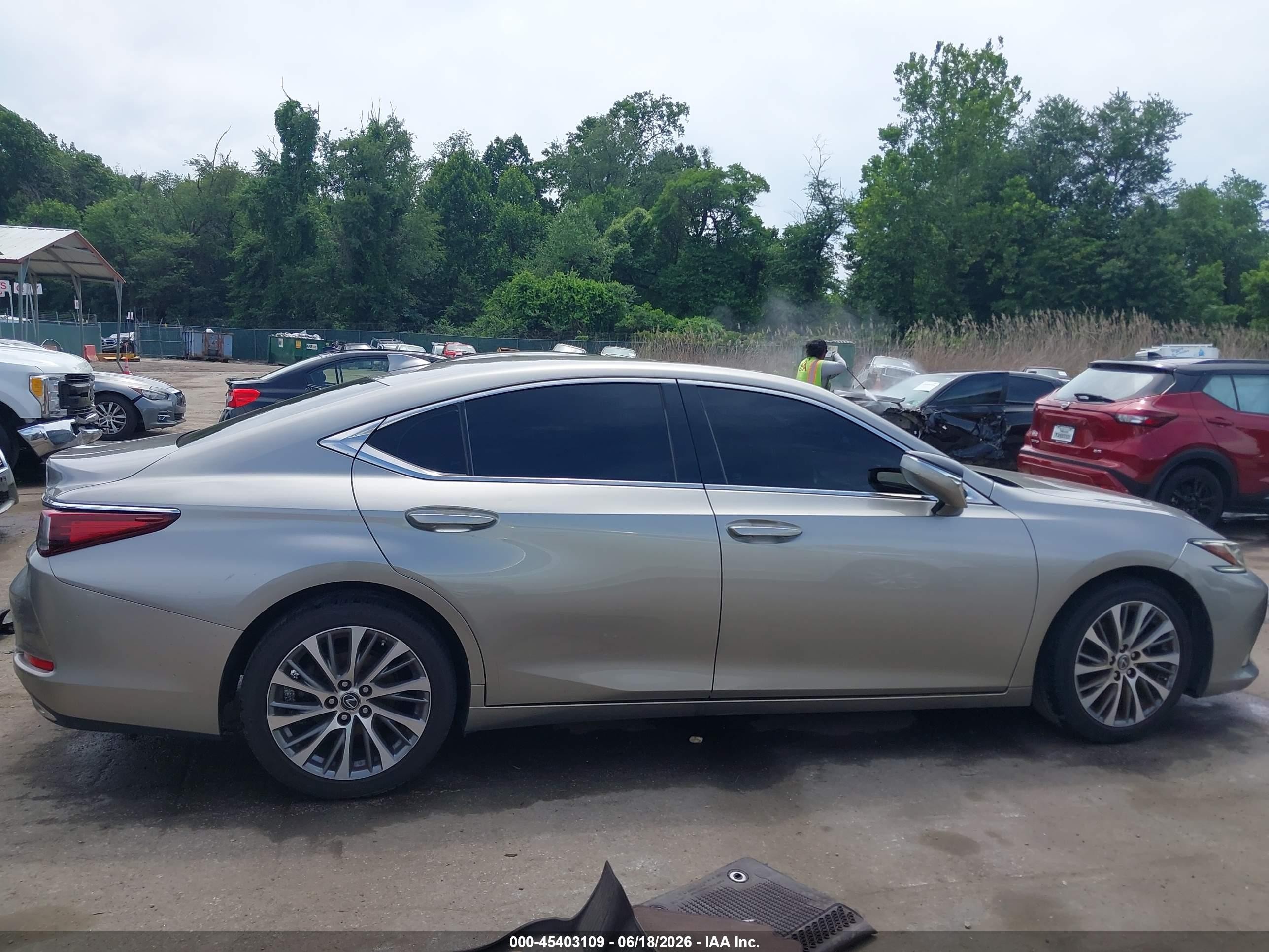 2019 Lexus Es 350 Gray vin: 58ABZ1B14KU027387