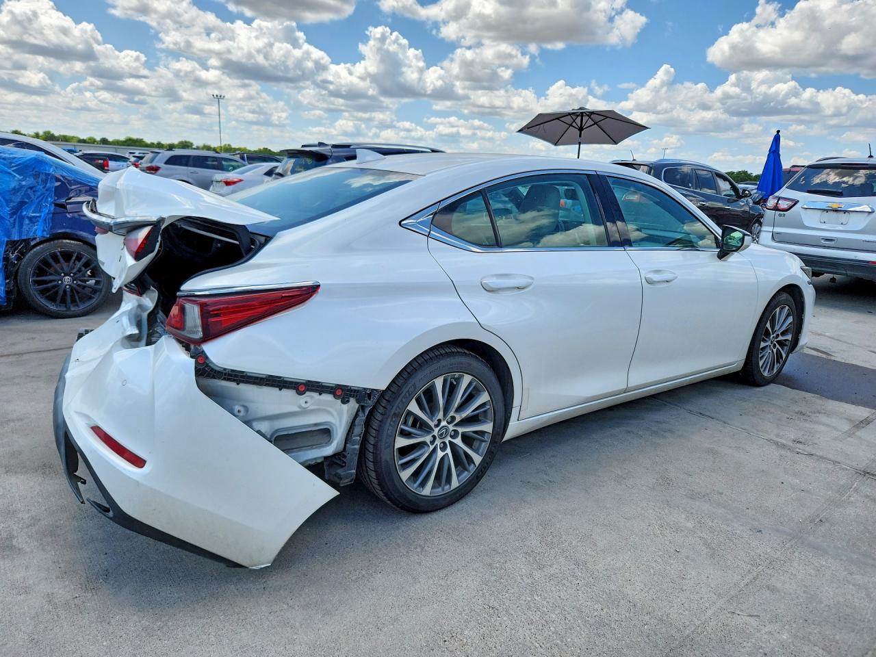 2019 Lexus Es 350 White vin: 58ABZ1B17KU041946