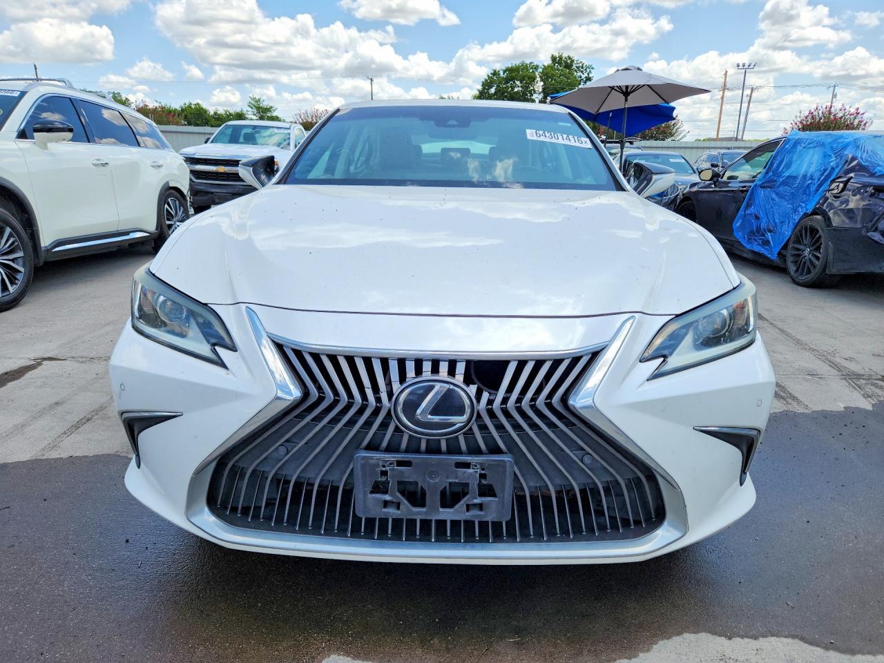 2019 Lexus Es 350 White vin: 58ABZ1B17KU041946