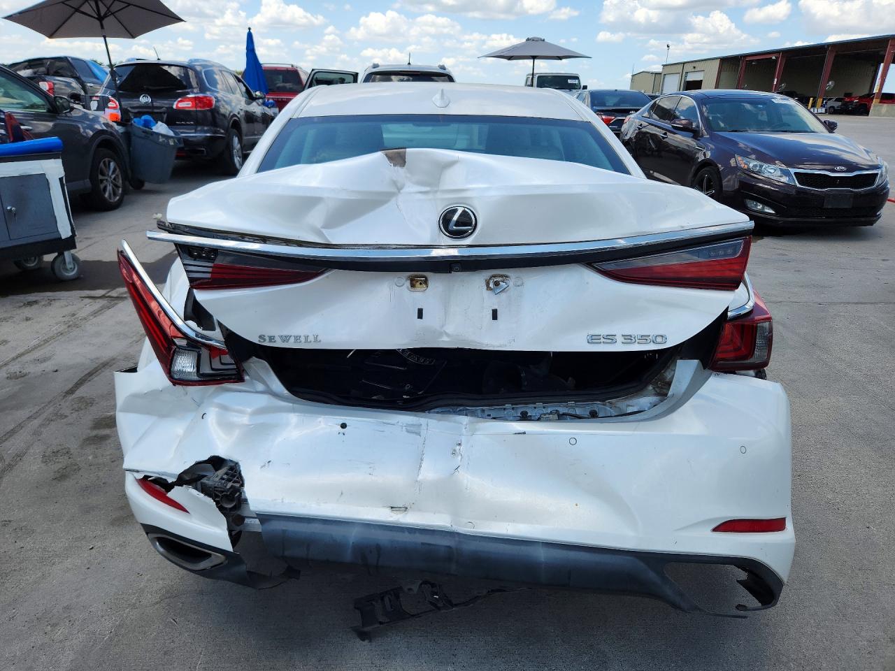 2019 Lexus Es 350 White vin: 58ABZ1B17KU041946