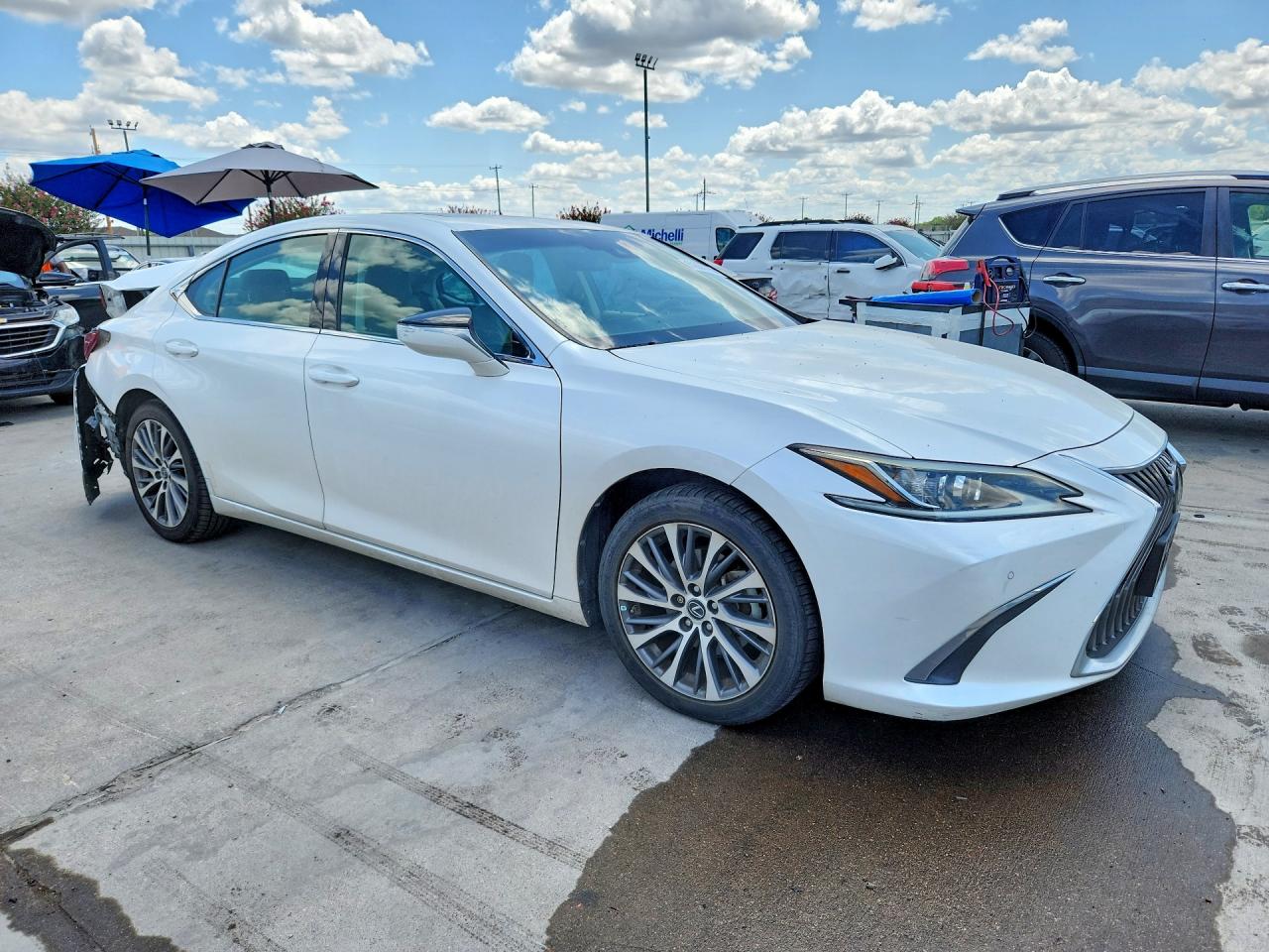 2019 Lexus Es 350 White vin: 58ABZ1B17KU041946