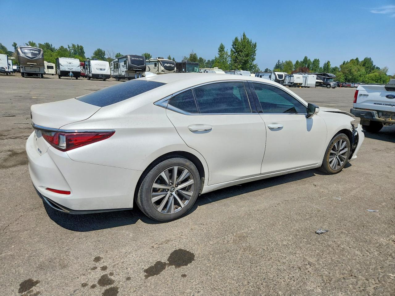 2020 Lexus Es 350 Base White vin: 58ACZ1B16LU077603