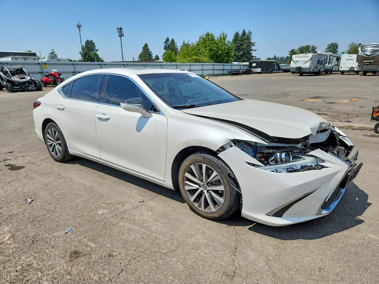 2020 Lexus Es 350 Base White vin: 58ACZ1B16LU077603