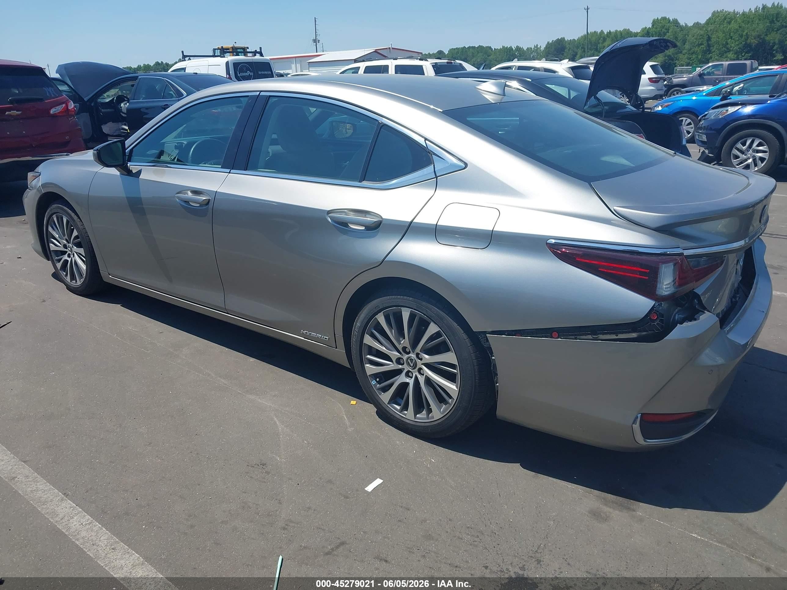 2020 Lexus Es 300h   Gray vin: 58AD21B13LU011700
