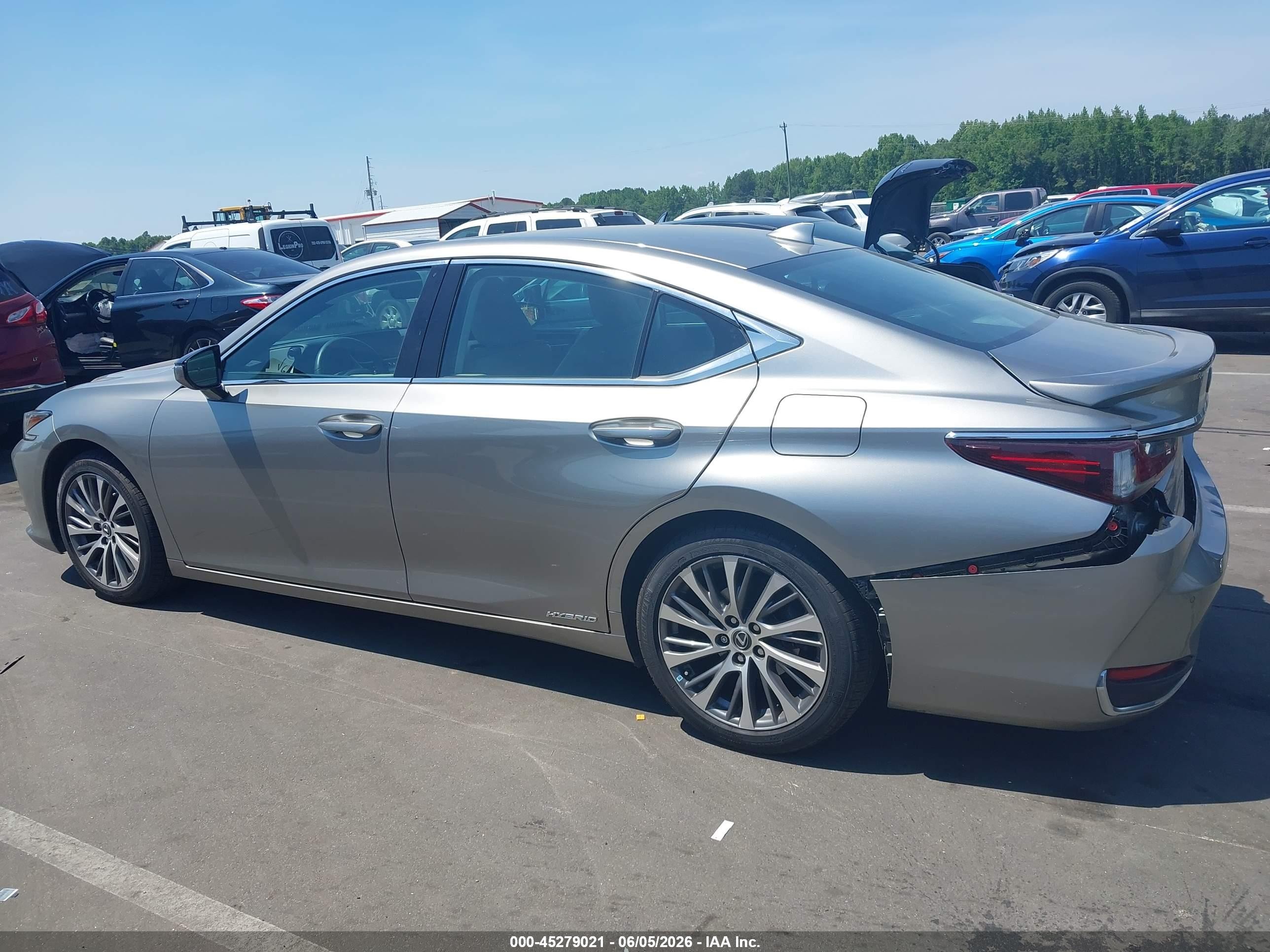 2020 Lexus Es 300h   Gray vin: 58AD21B13LU011700
