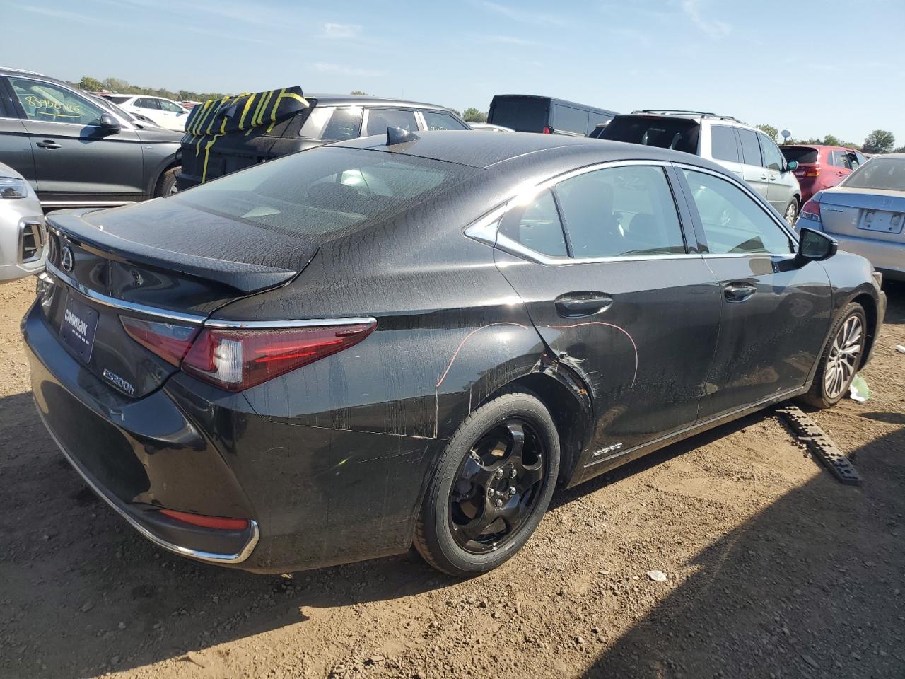 2020 Lexus Es 300h Black vin: 58AD21B17LU008976