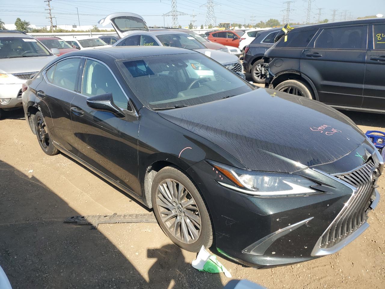 2020 Lexus Es 300h Black vin: 58AD21B17LU008976
