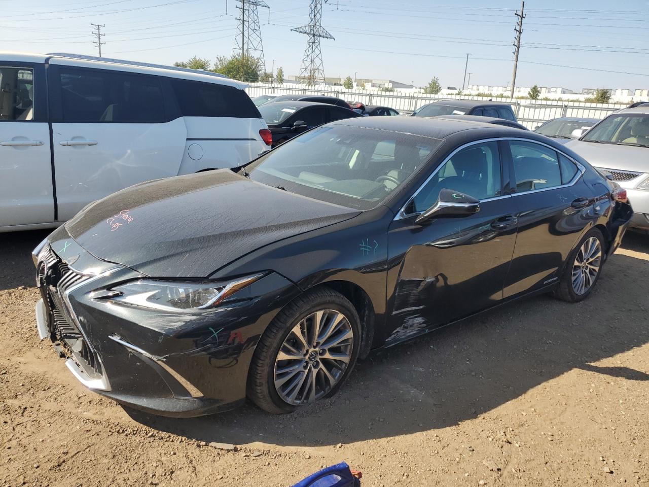 2020 Lexus Es 300h Black vin: 58AD21B17LU008976