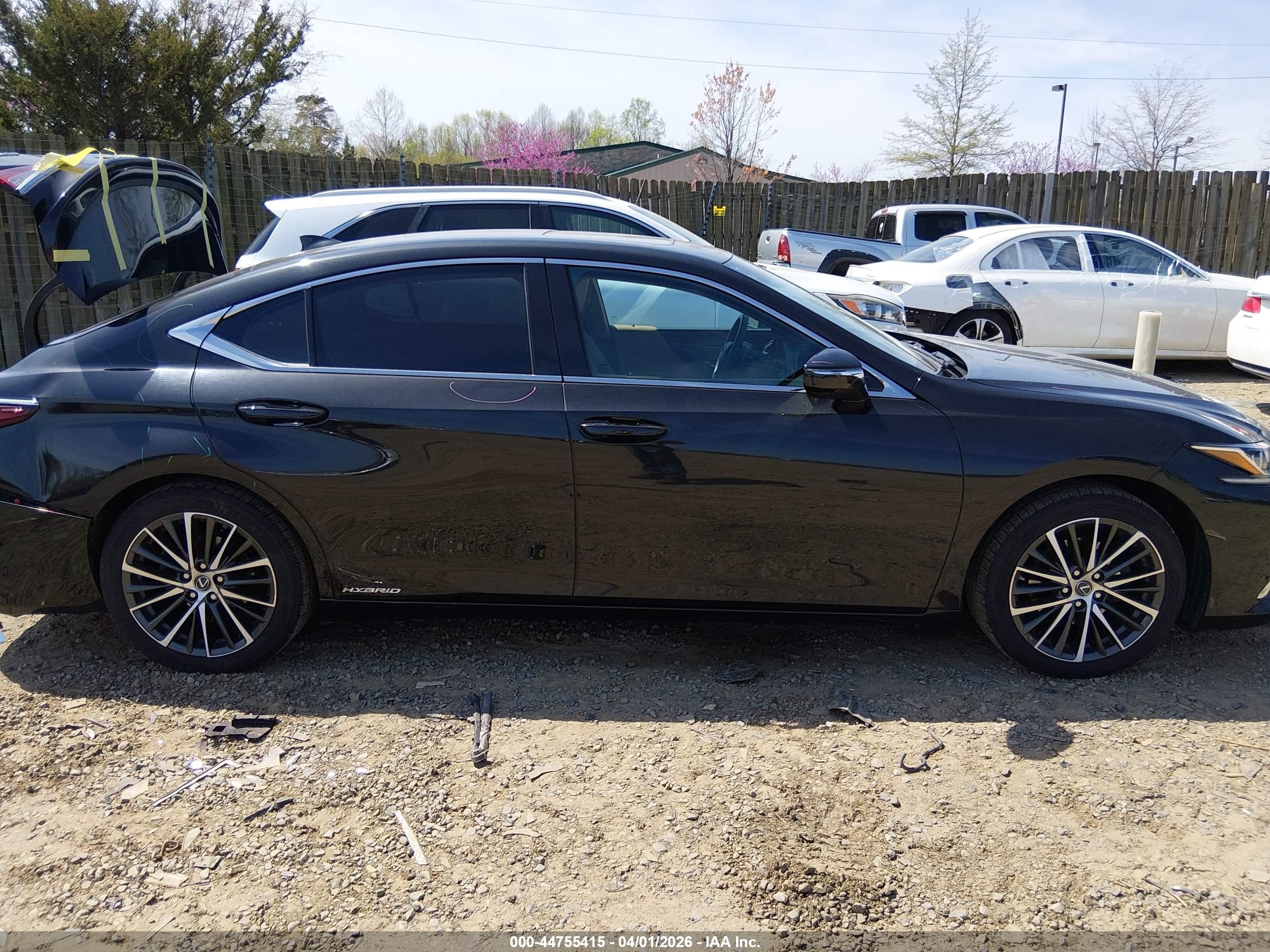 2022 Lexus Es 300h Black vin: 58ADA1C19NU025167