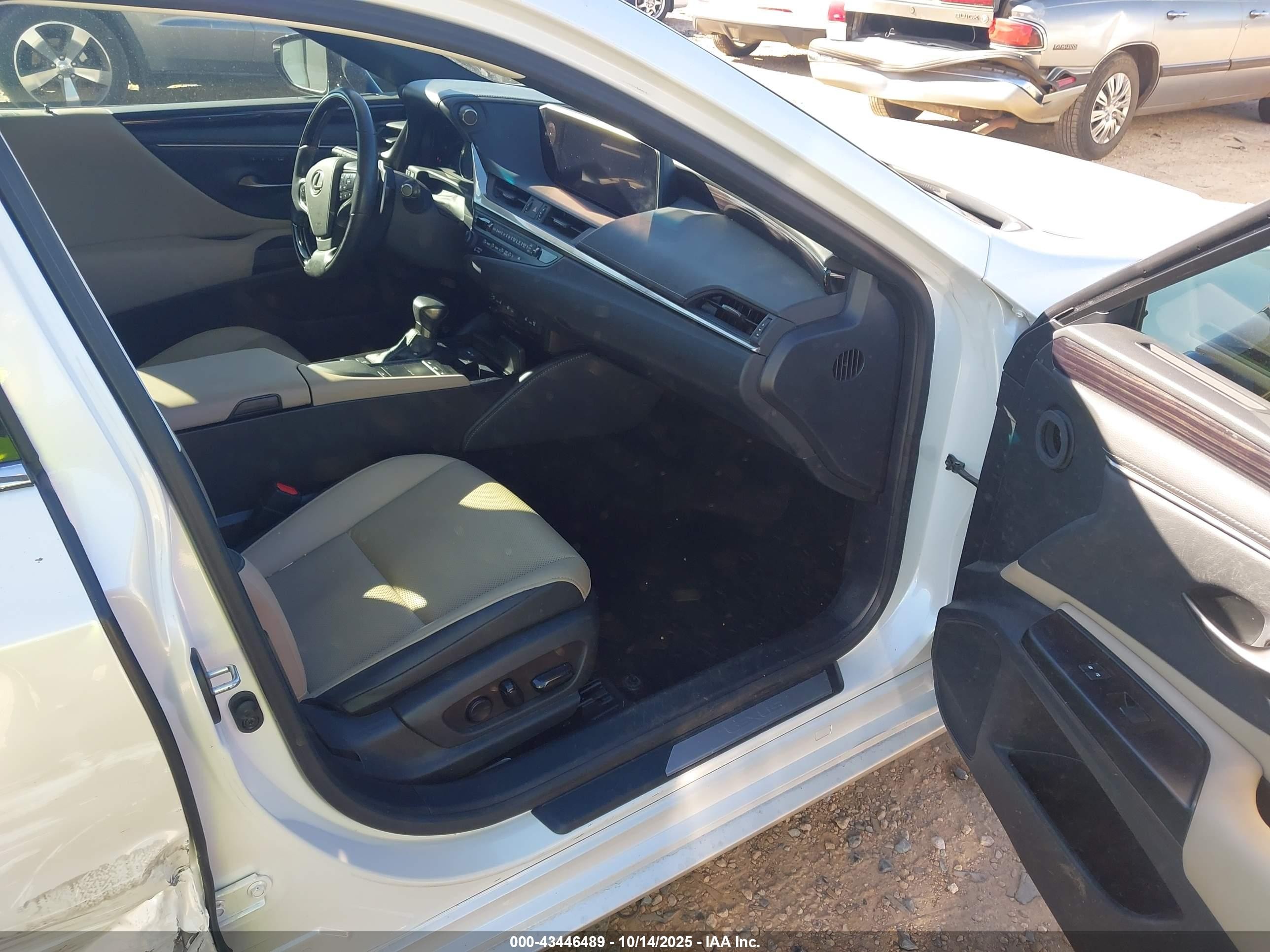 2020 Lexus Es 350   White vin: 58ADZ1B17LU078893