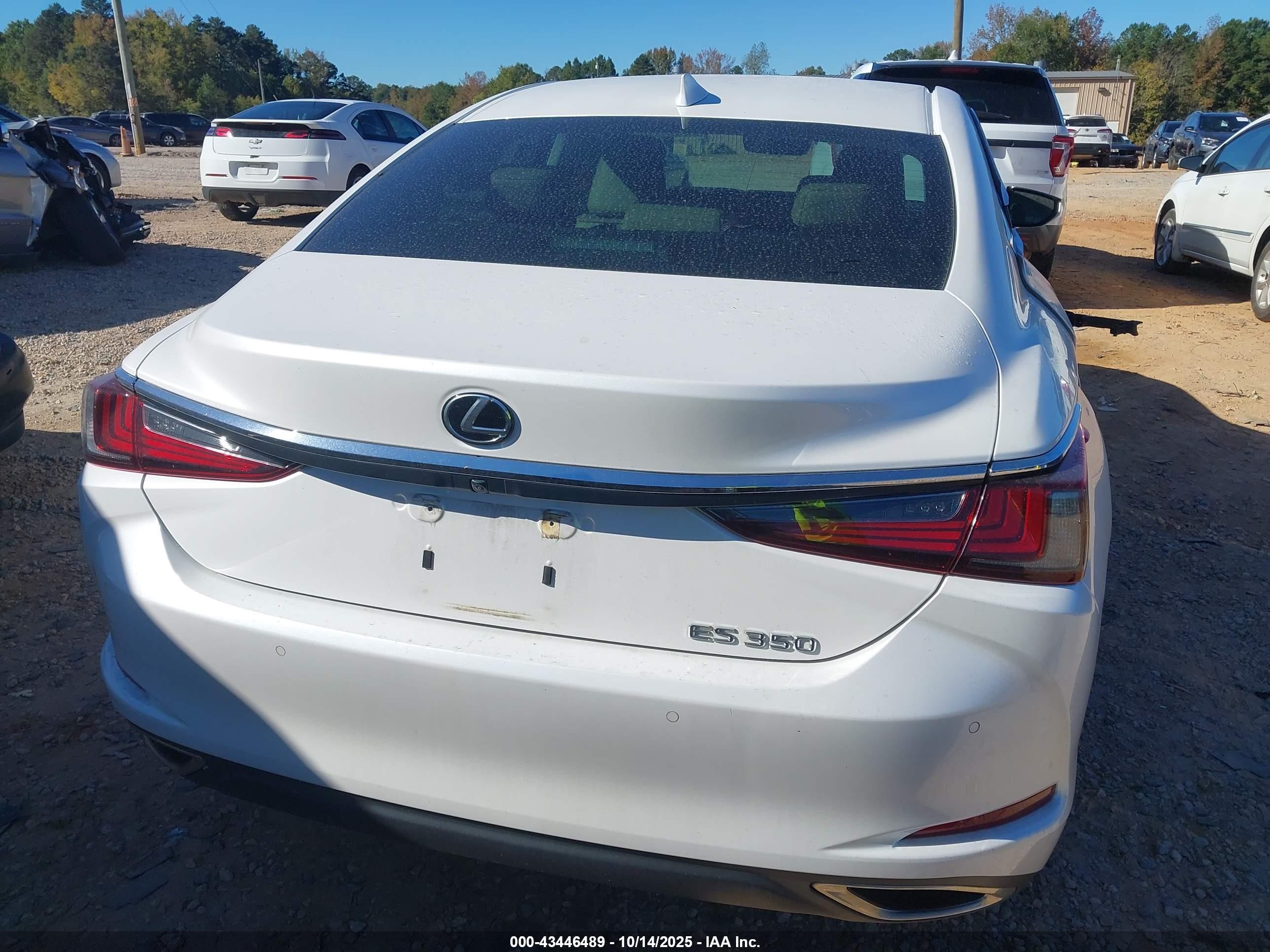 2020 Lexus Es 350   White vin: 58ADZ1B17LU078893