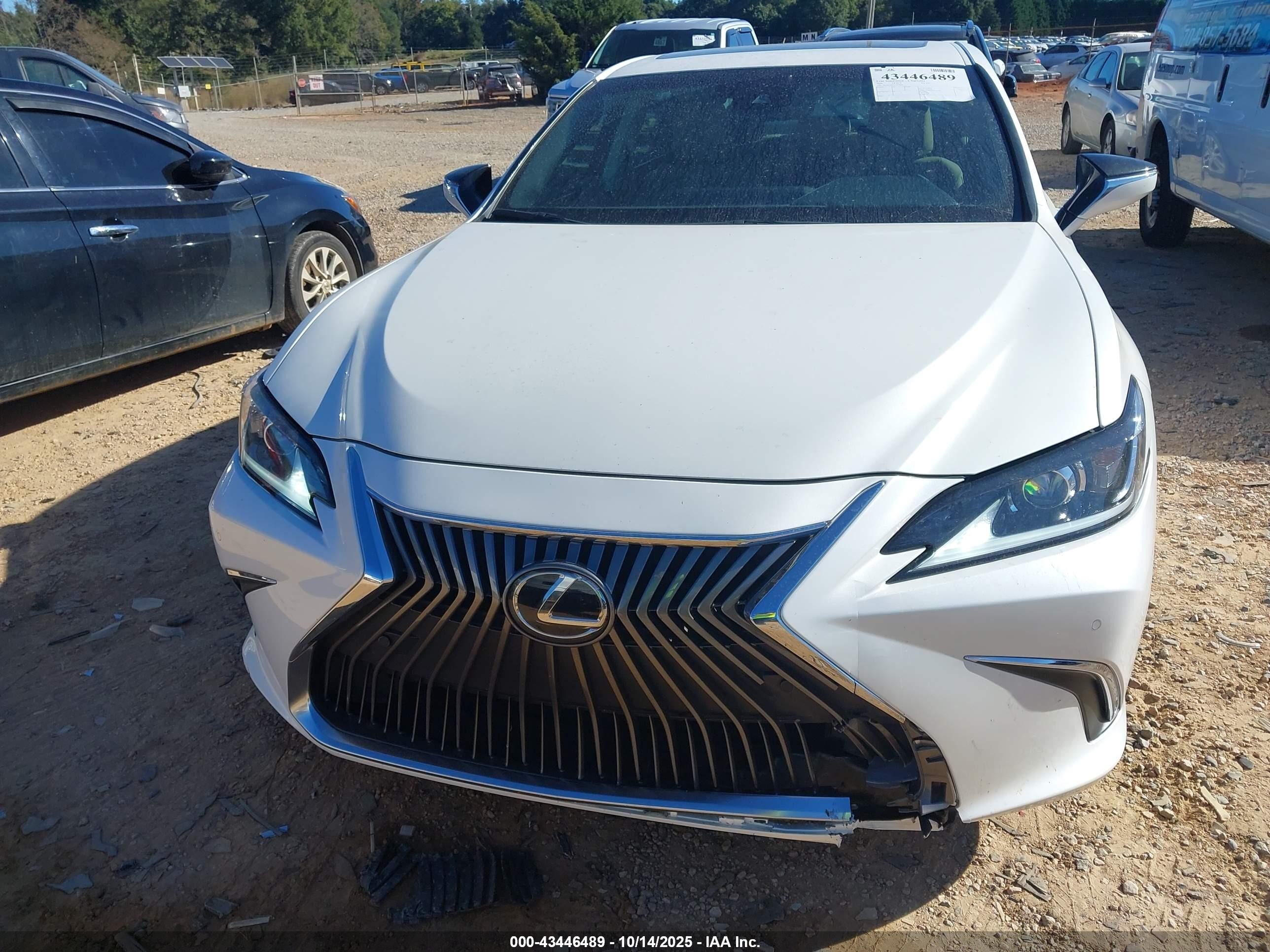 2020 Lexus Es 350   White vin: 58ADZ1B17LU078893