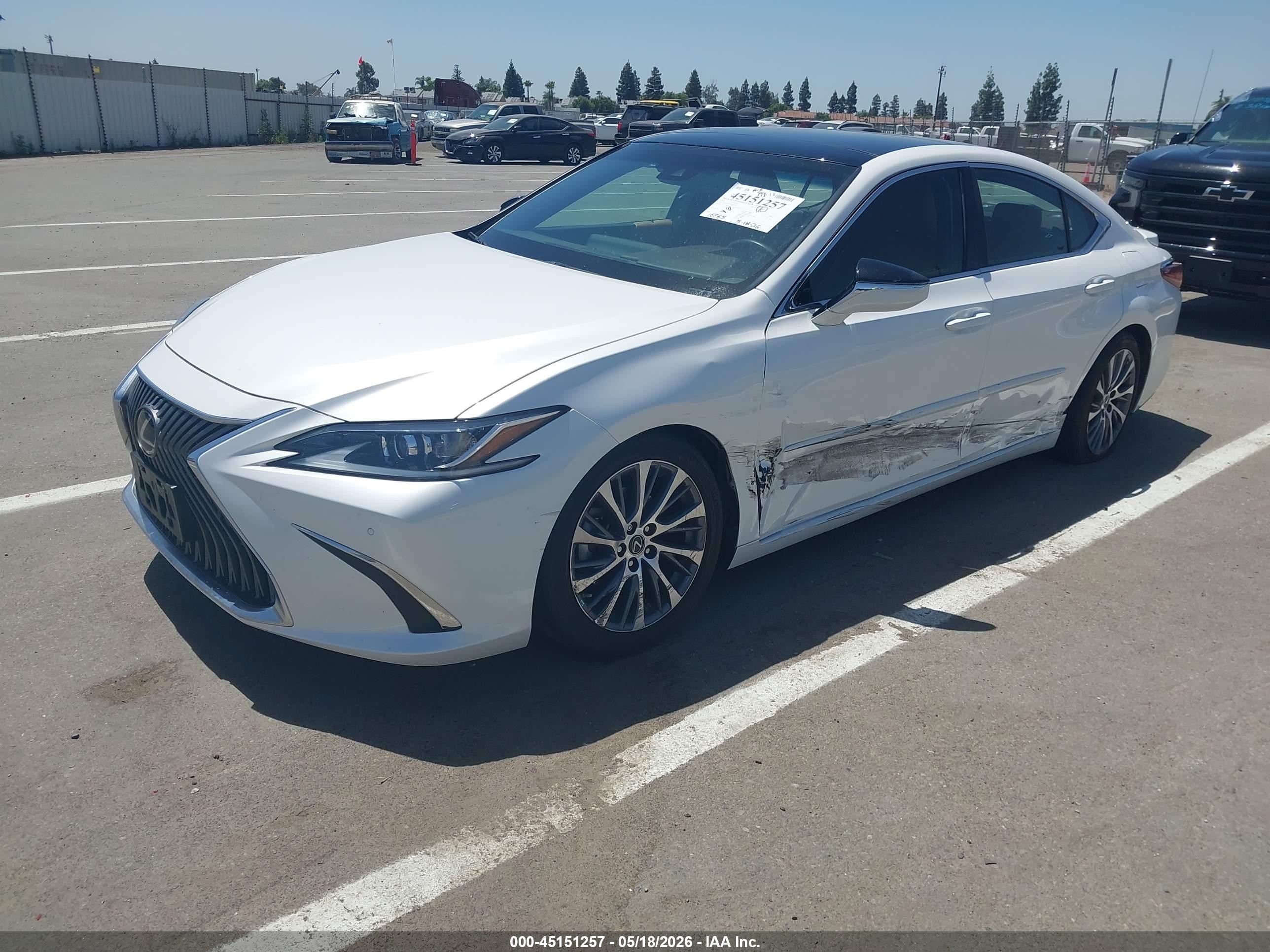 2021 Lexus Es 350   White vin: 58ADZ1B17MU107410