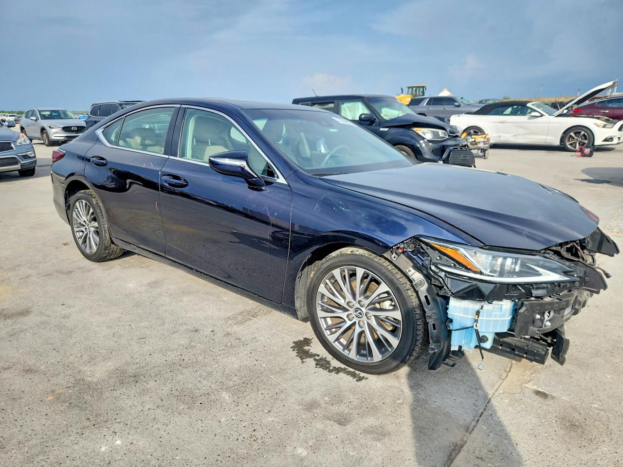 2020 Lexus Es 350 Синий vin: 58ADZ1B1XLU081948