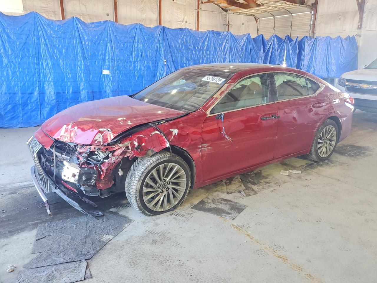 2020 Lexus Es 350 Luxury Maroon vin: 58AEZ1B13LU072433