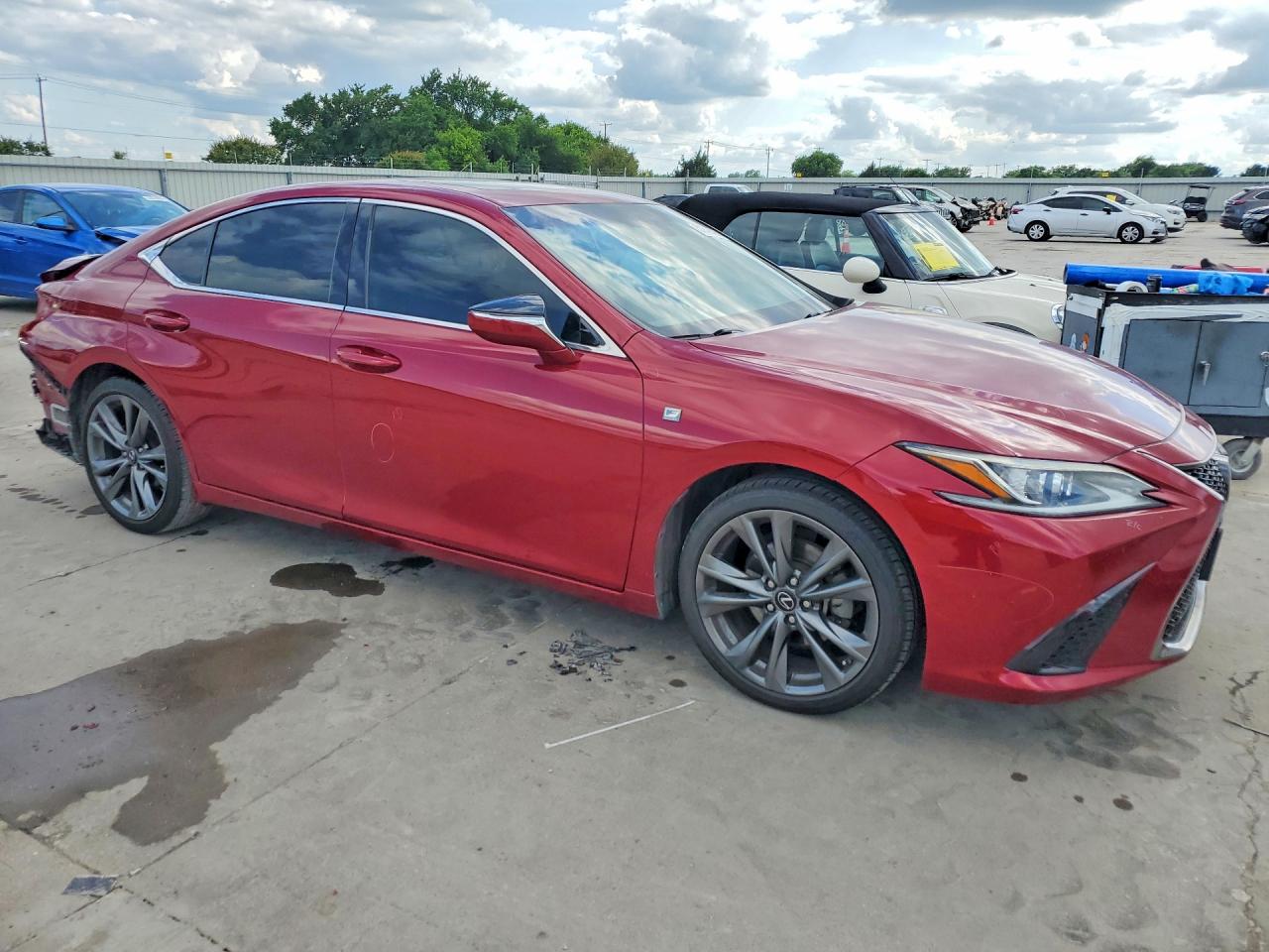 2020 Lexus Es 350 F Sport Burgundy vin: 58AGZ1B13LU056323