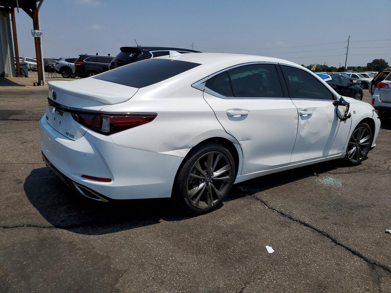 2021 Lexus Es 350 F Sport White vin: 58AGZ1B14MU084147