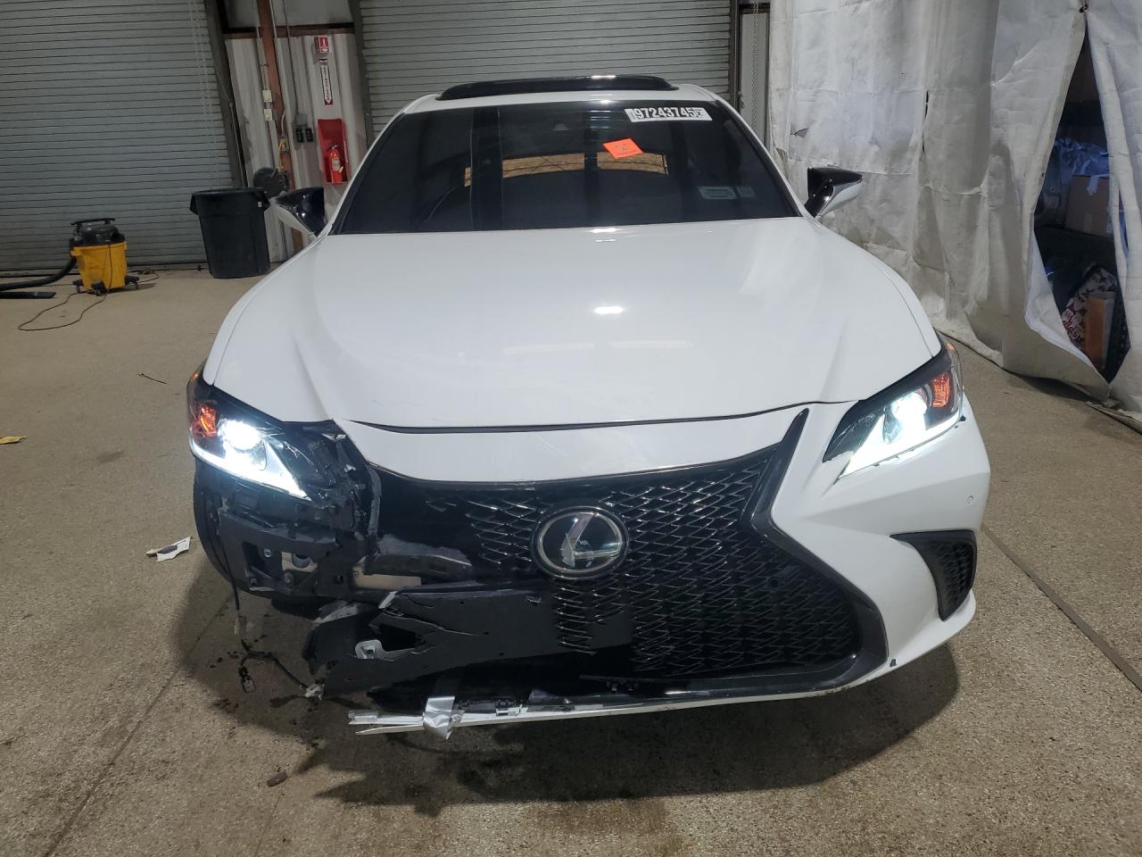 2021 Lexus Es 350 F Sport White vin: 58AGZ1B16MU082500 Damage: Front Bumper Reinforcement, Bent, 1 To 2 Inches