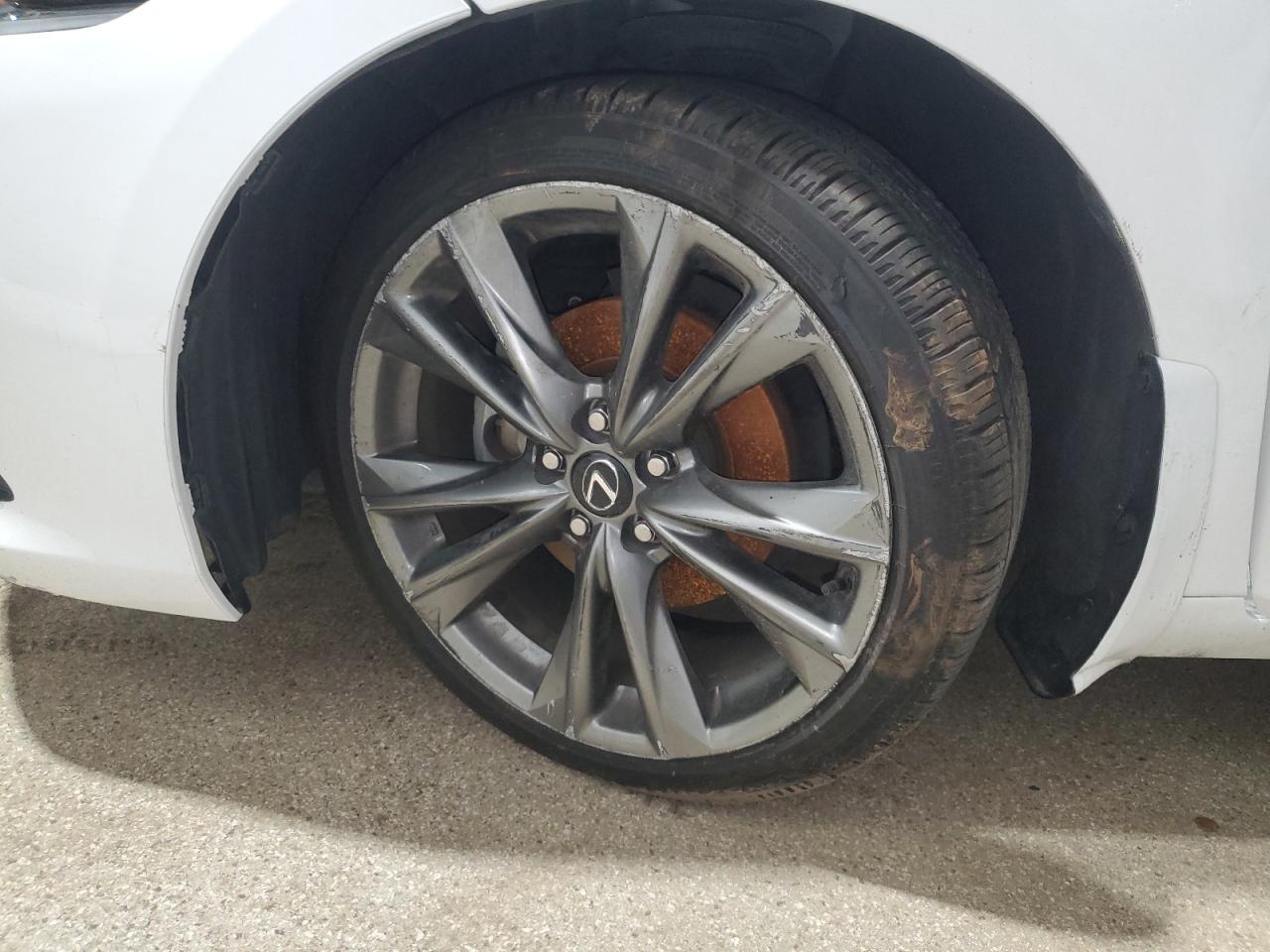 2021 Lexus Es 350 F Sport White vin: 58AGZ1B16MU082500 Damage: Left Front Wheel, Curb Rash, > 12 Inches
