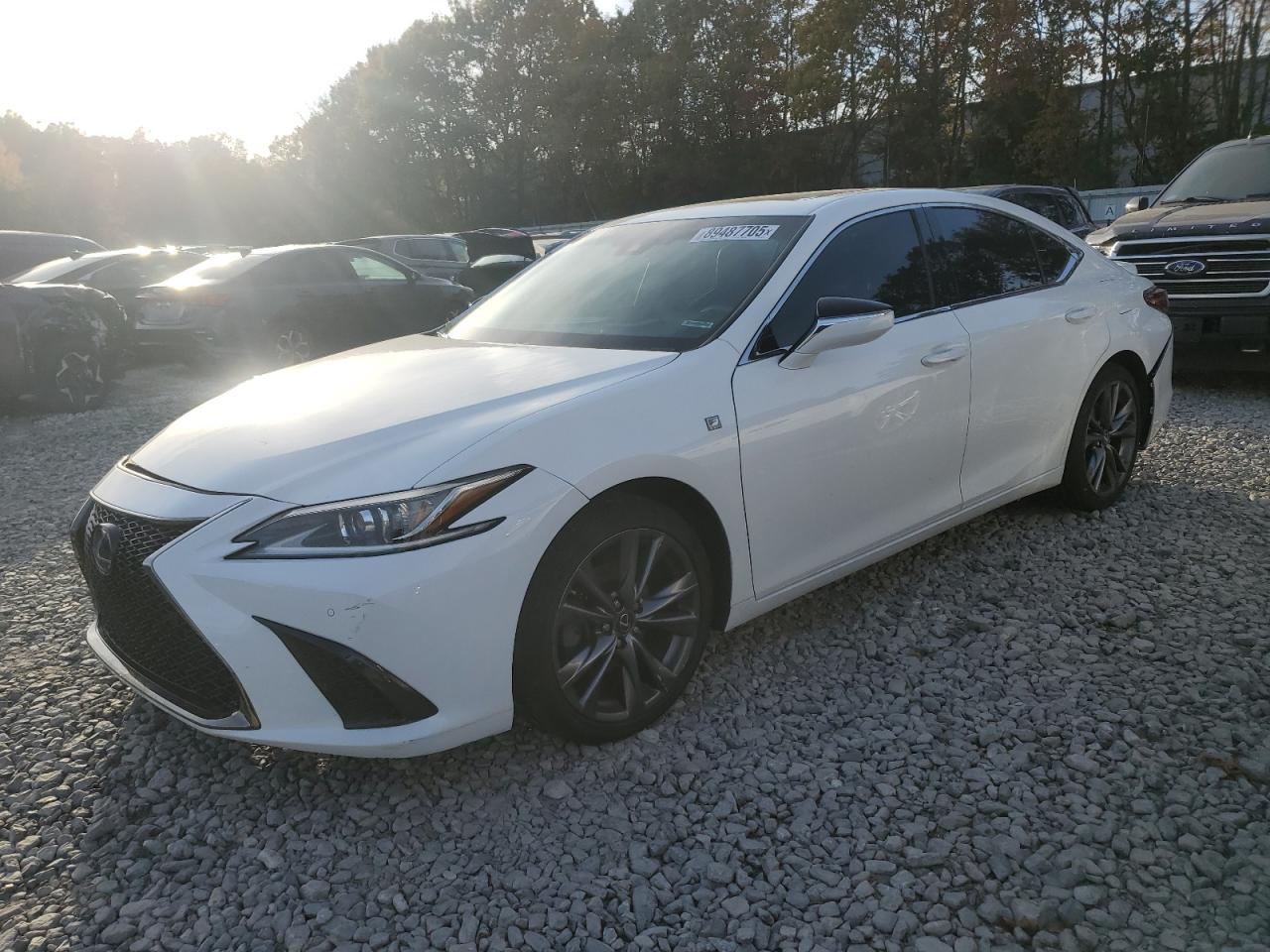 2020 Lexus Es 350 F Sport White vin: 58AGZ1B17LU057717