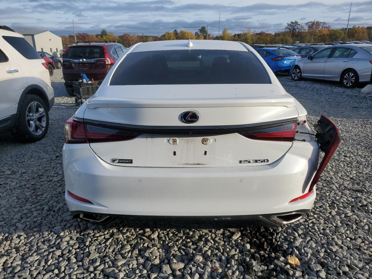 2020 Lexus Es 350 F Sport White vin: 58AGZ1B17LU057717