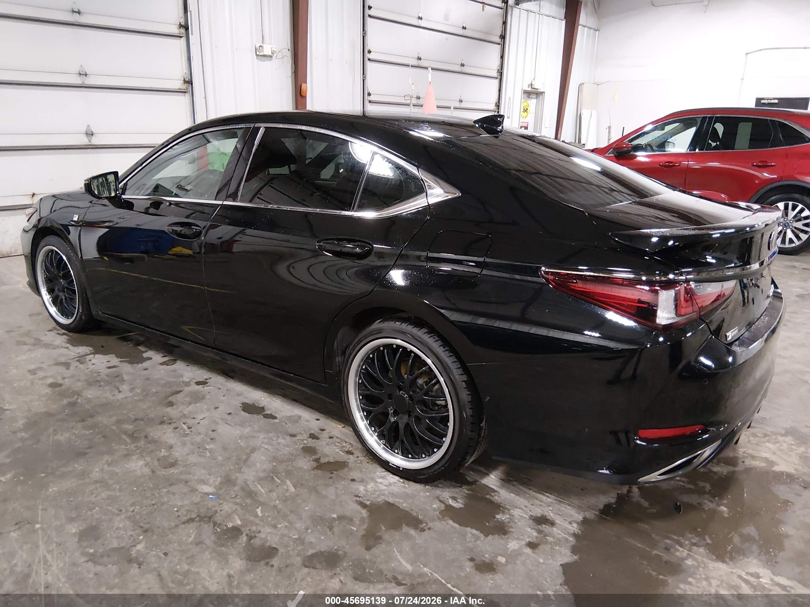 2020 Lexus Es 350 F Sport Black vin: 58AGZ1B1XLU068663
