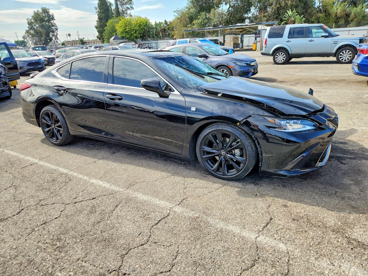 2021 Lexus Es 350 F Sport Black vin: 58AHZ1B1XMU100954