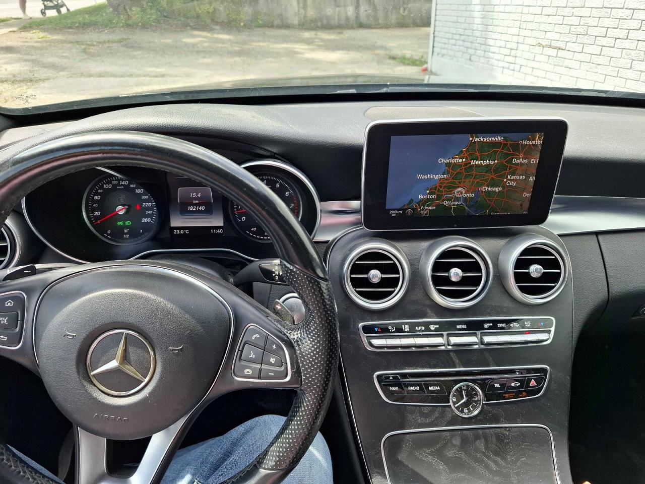 2015 Mercedes-benz C 300 4matic Black vin: 55SWF4KB4FU021344