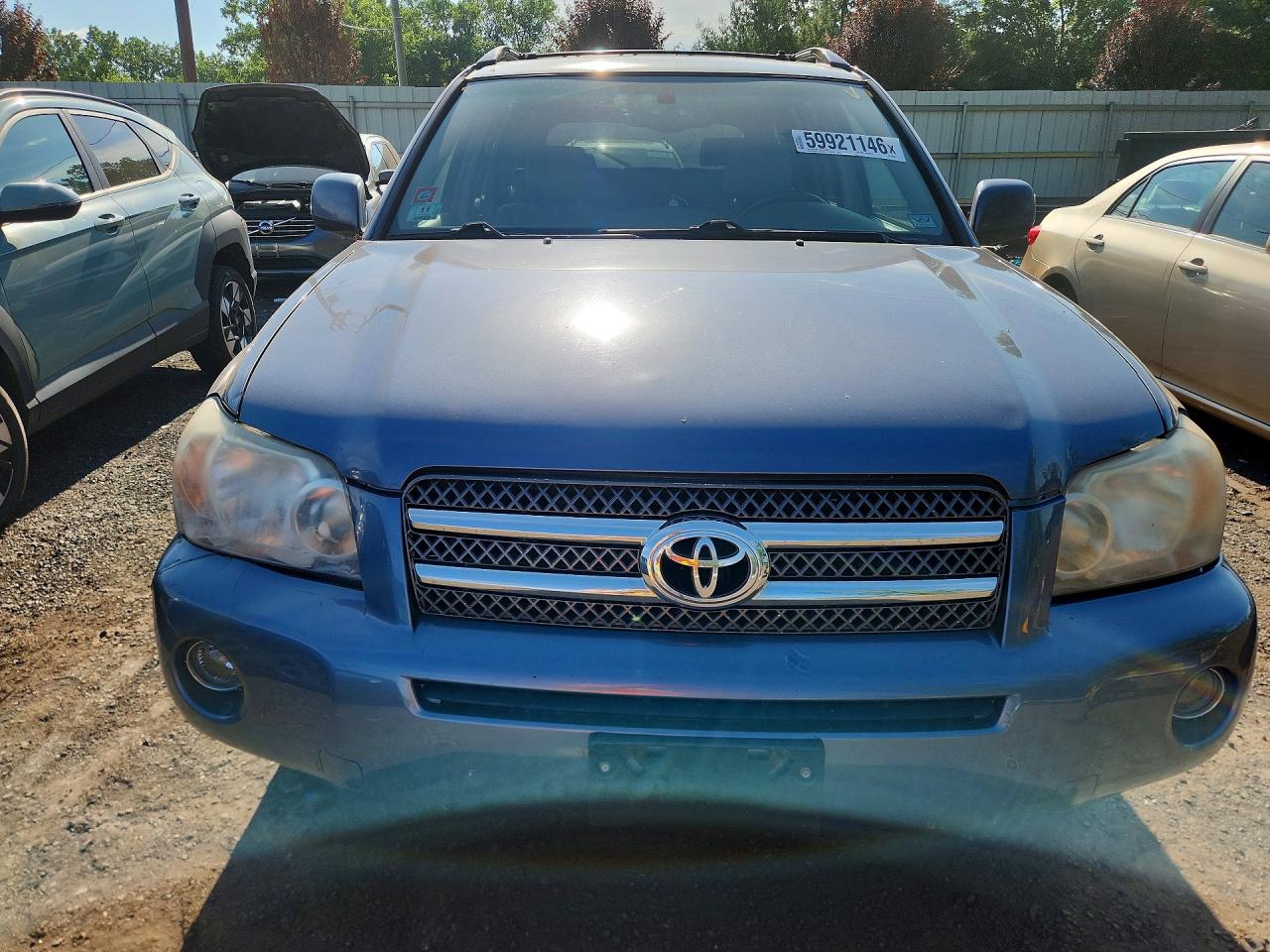 2006 Toyota Highlander Hybrid Blue vin: JTEEW21A960004768