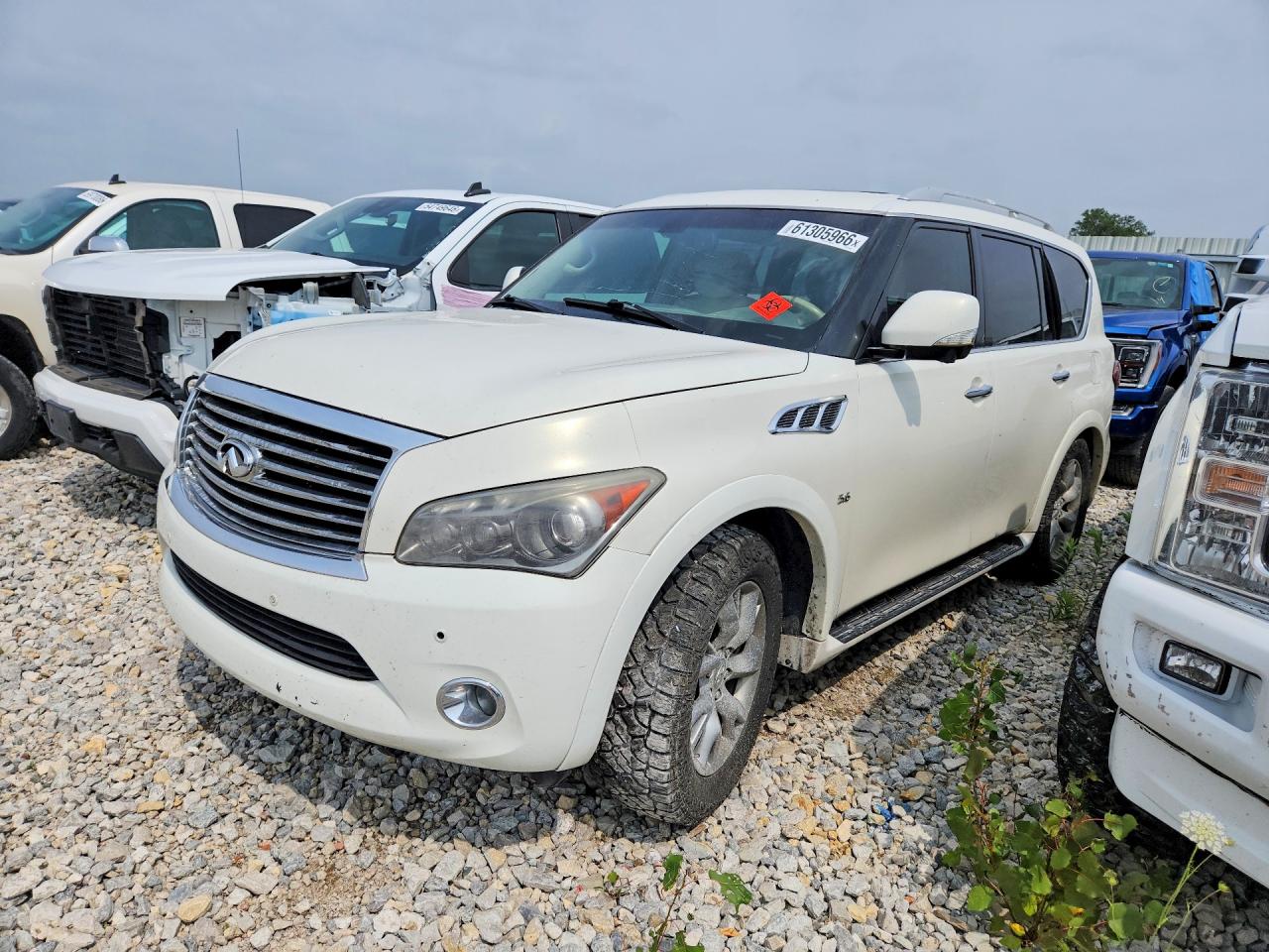 2014 Infiniti Qx80 Base Белый vin: JN8AZ2NE3E9062638