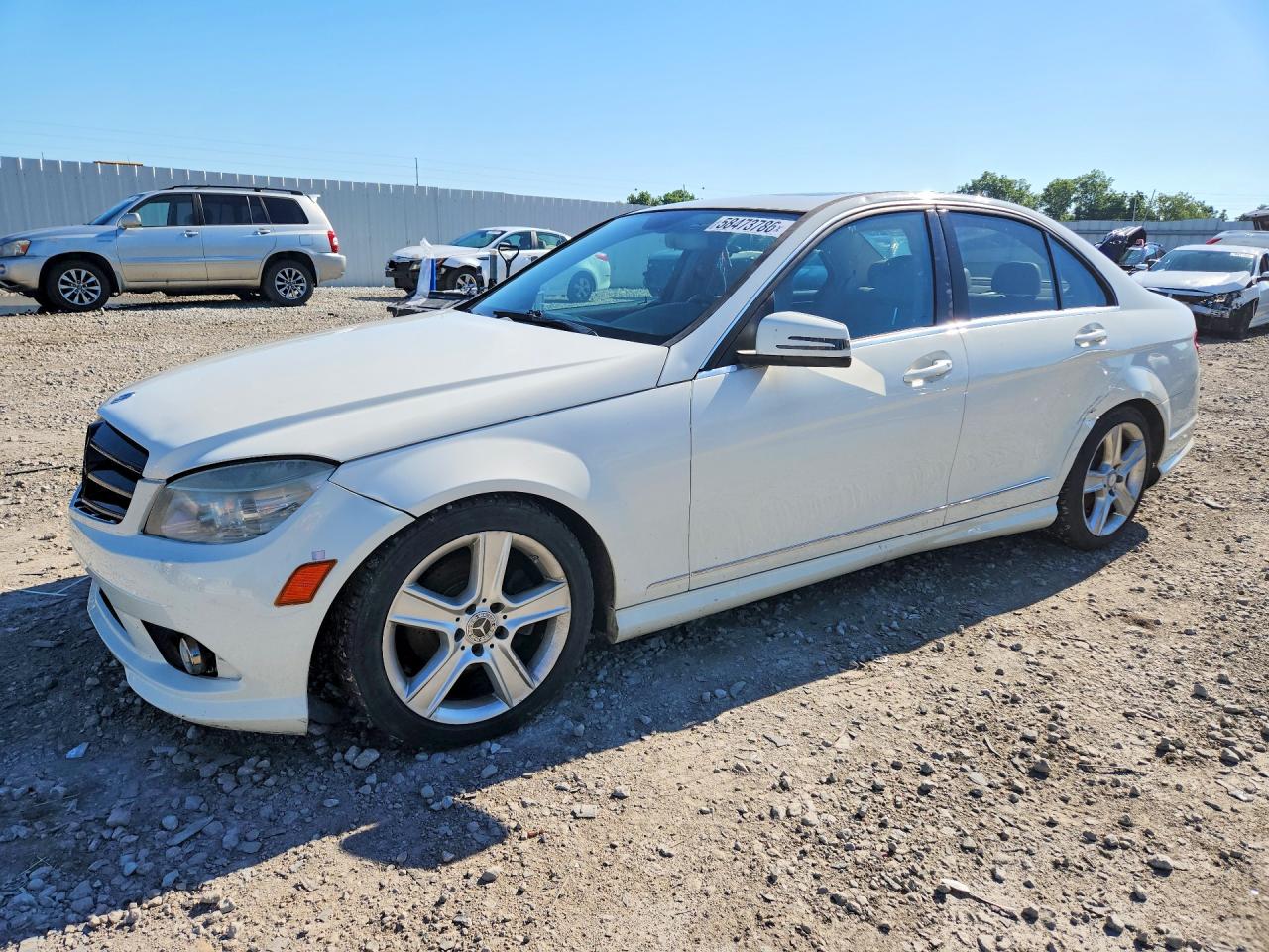 2010 Mercedes-benz C 300 4matic White vin: WDDGF8BB1AR106566