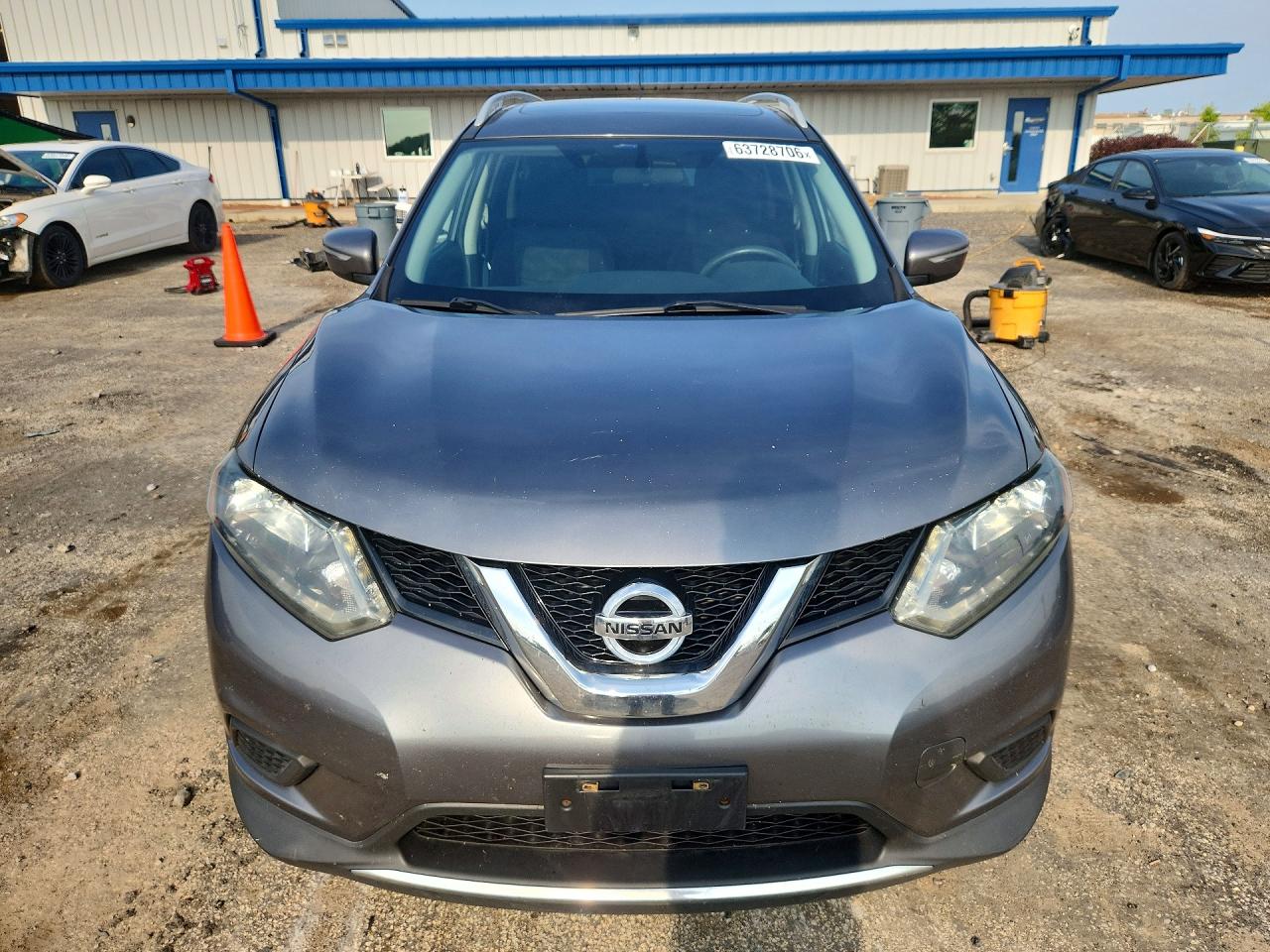 2014 Nissan Rogue Sv Gray vin: 5N1AT2MV7EC869497